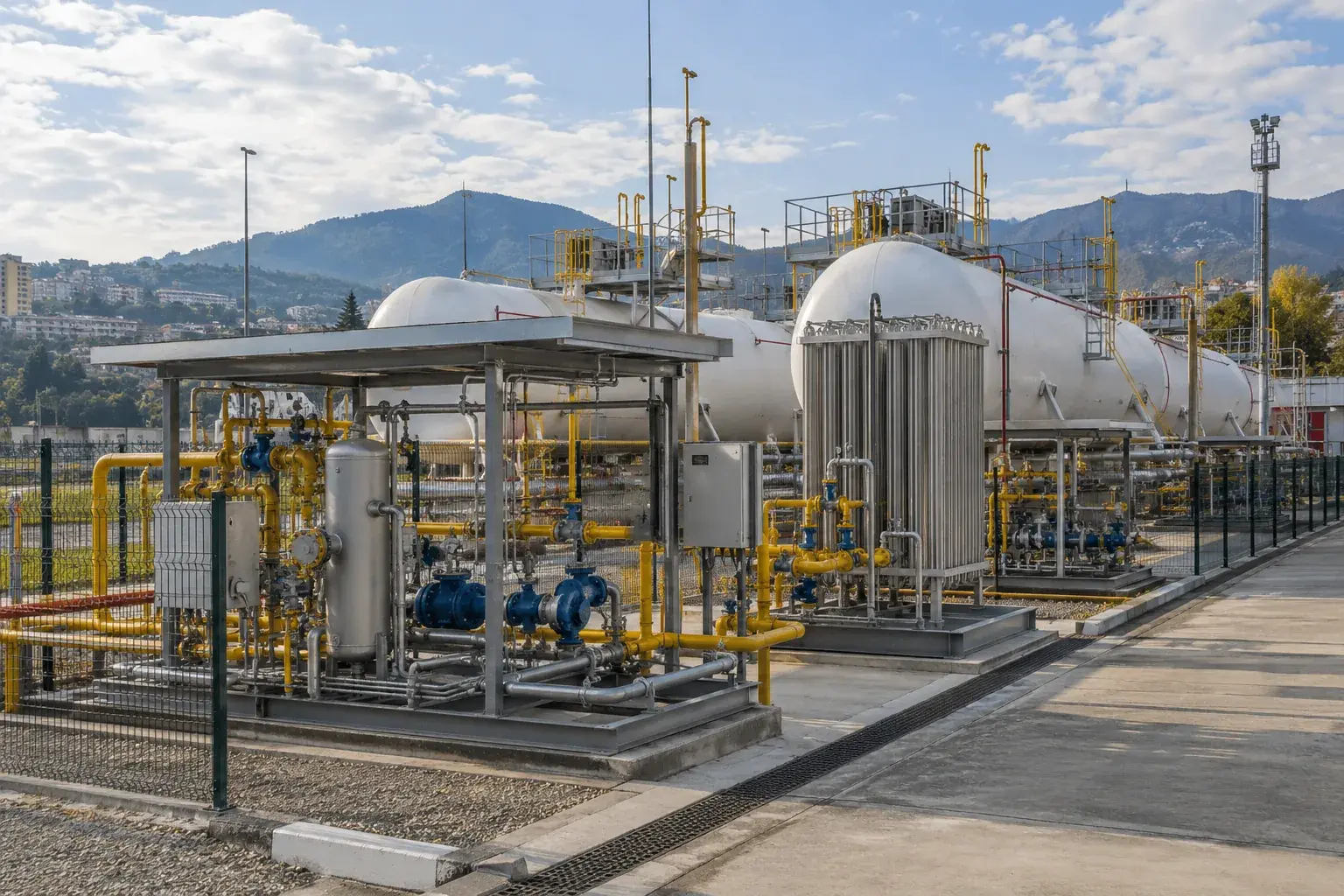 Газоснабжение промышленного комплекса с пропановоздушным резервом в Адлере
