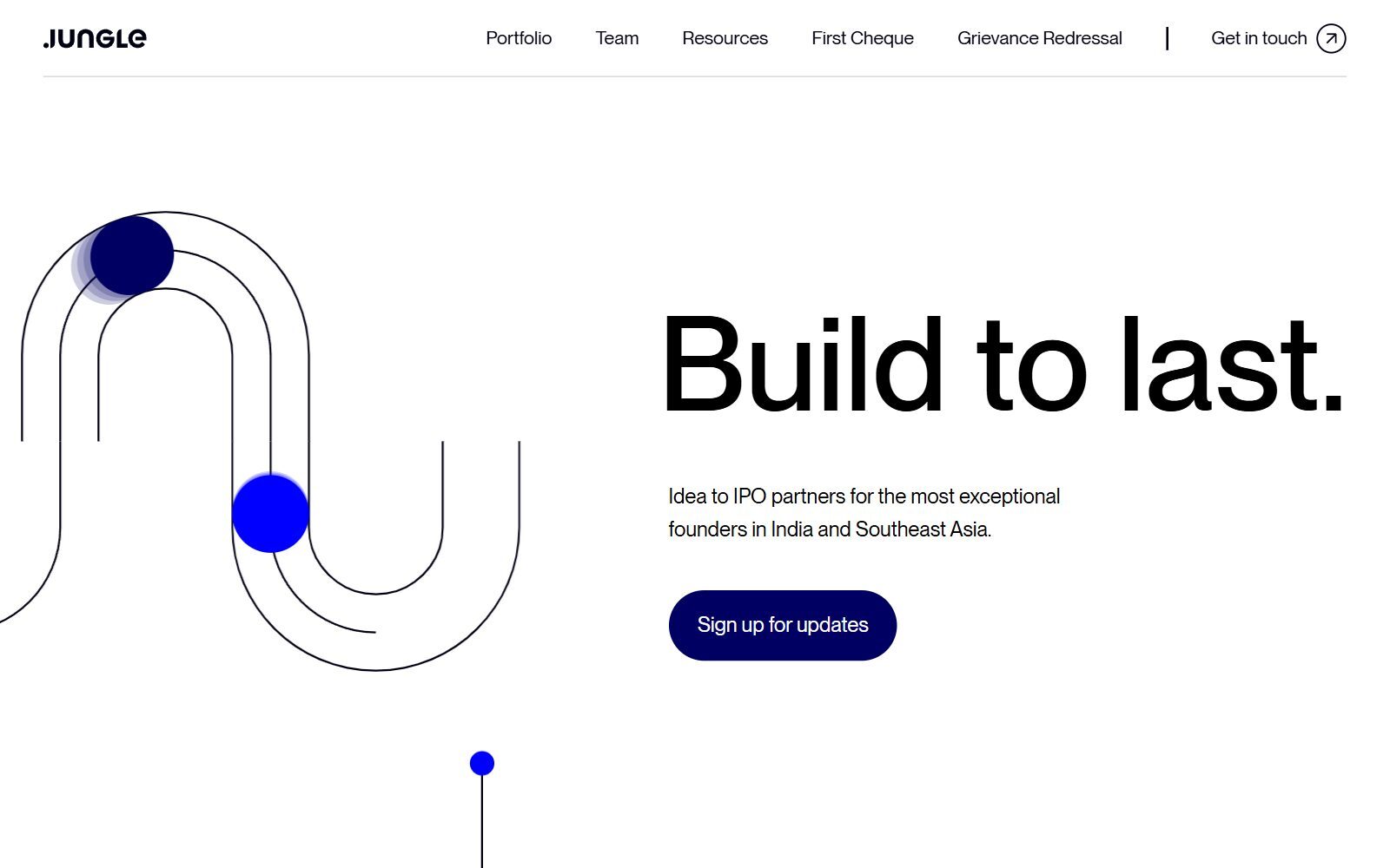 Jungle Ventures homepage screenshot (October 2026)