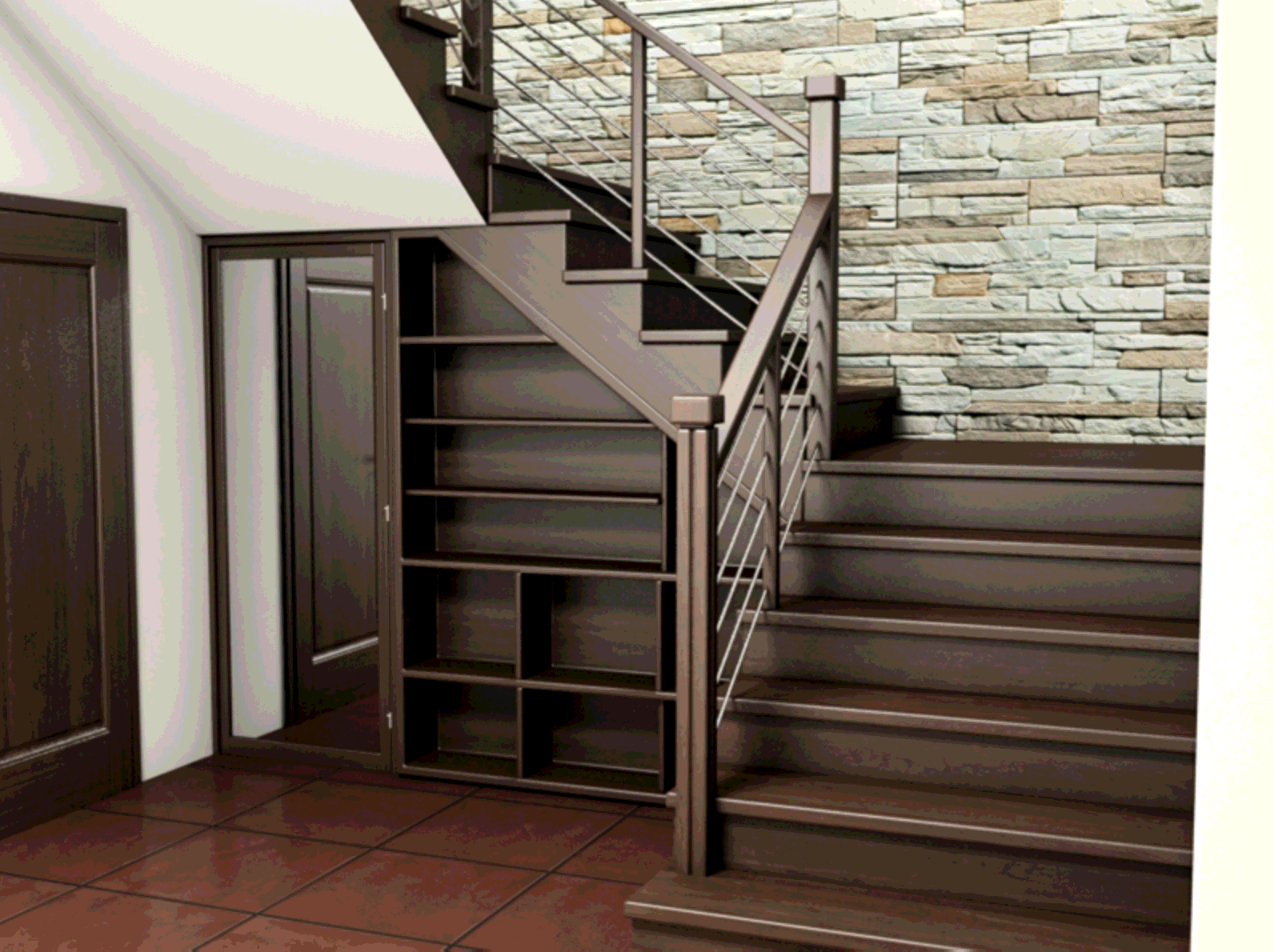 п образные лестницы в доме фото
