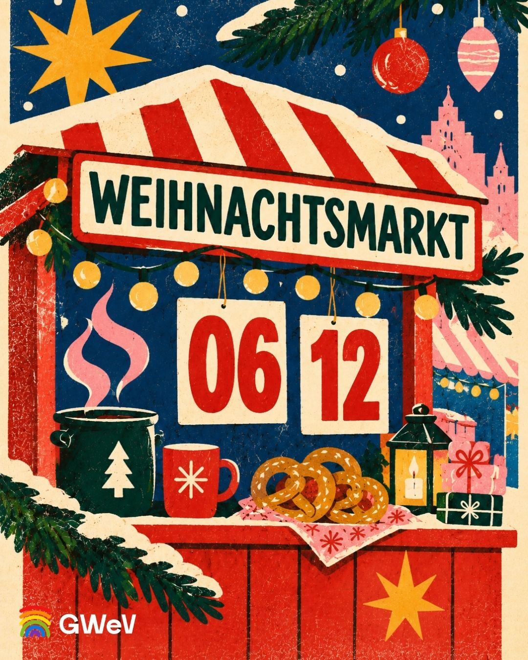 Weihnachtsmarkt mit GWeV am 6. Dezember 2026