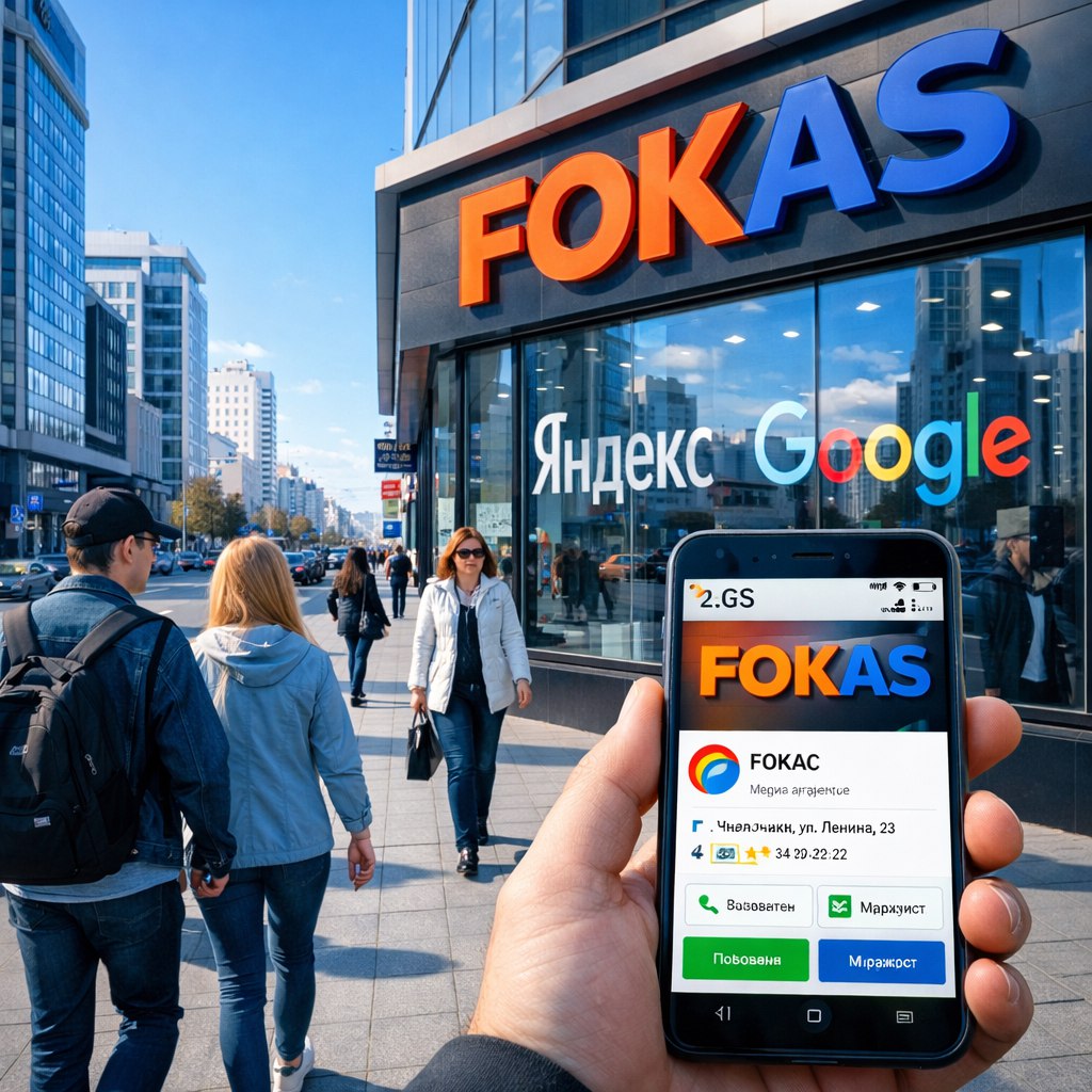 Команда FOKAS оформляет регистрацию компании в 2ГИС в Челябинске