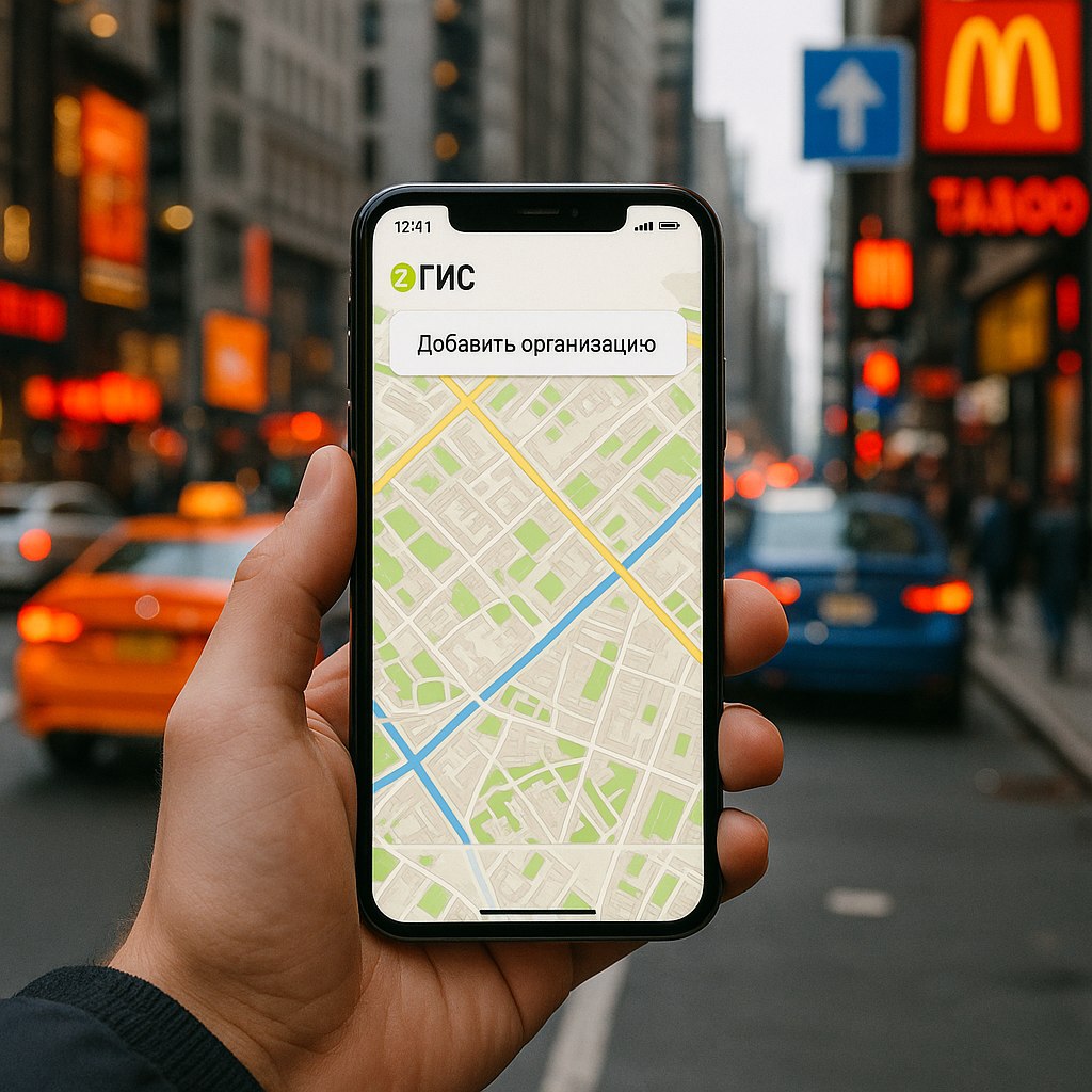 Как добавить организацию в 2ГИС в Новосибирске — пример заполненной карточки компании для локального поиска.