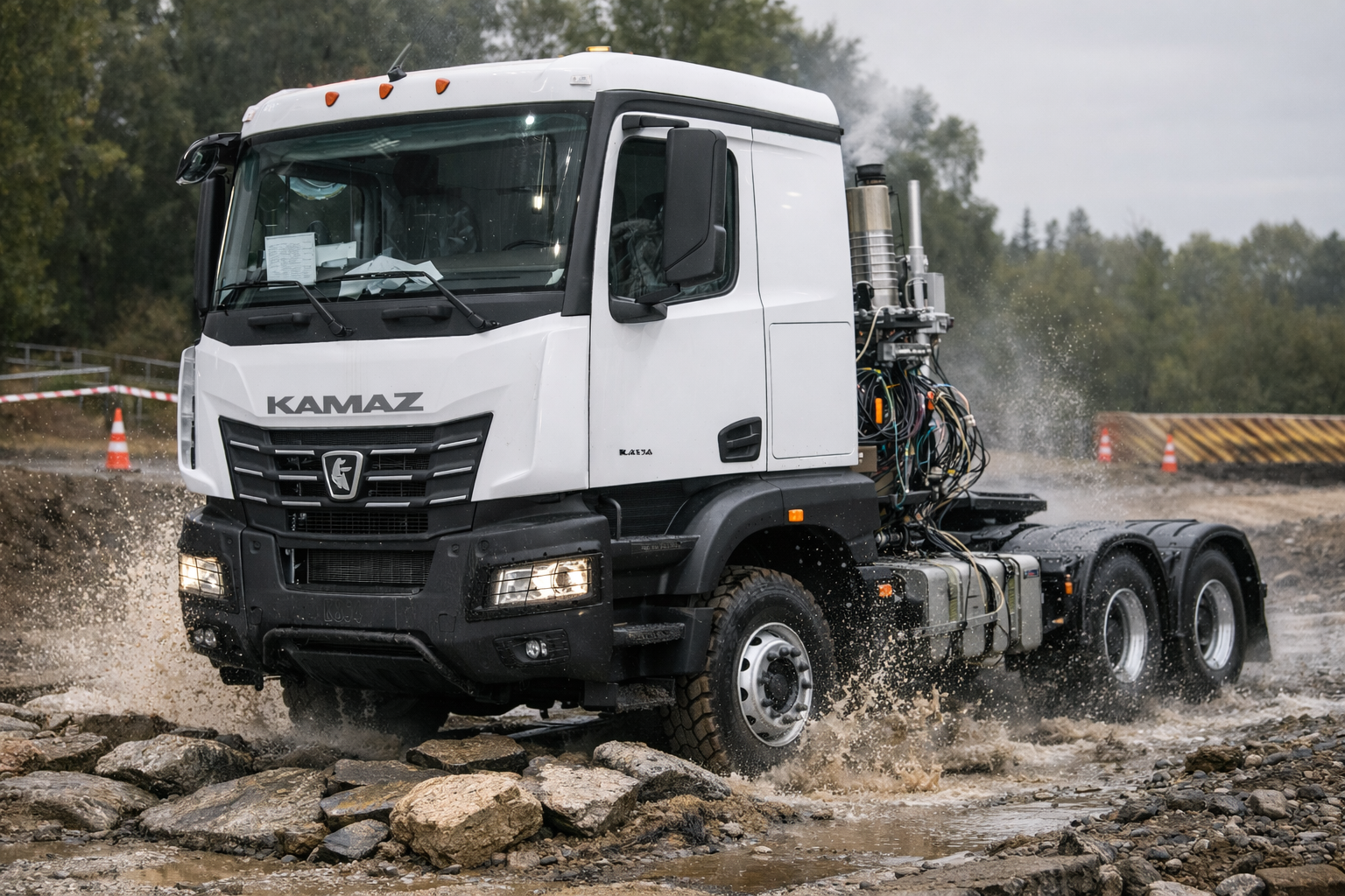 Испытания нового седельного тягача КАМАЗ К5