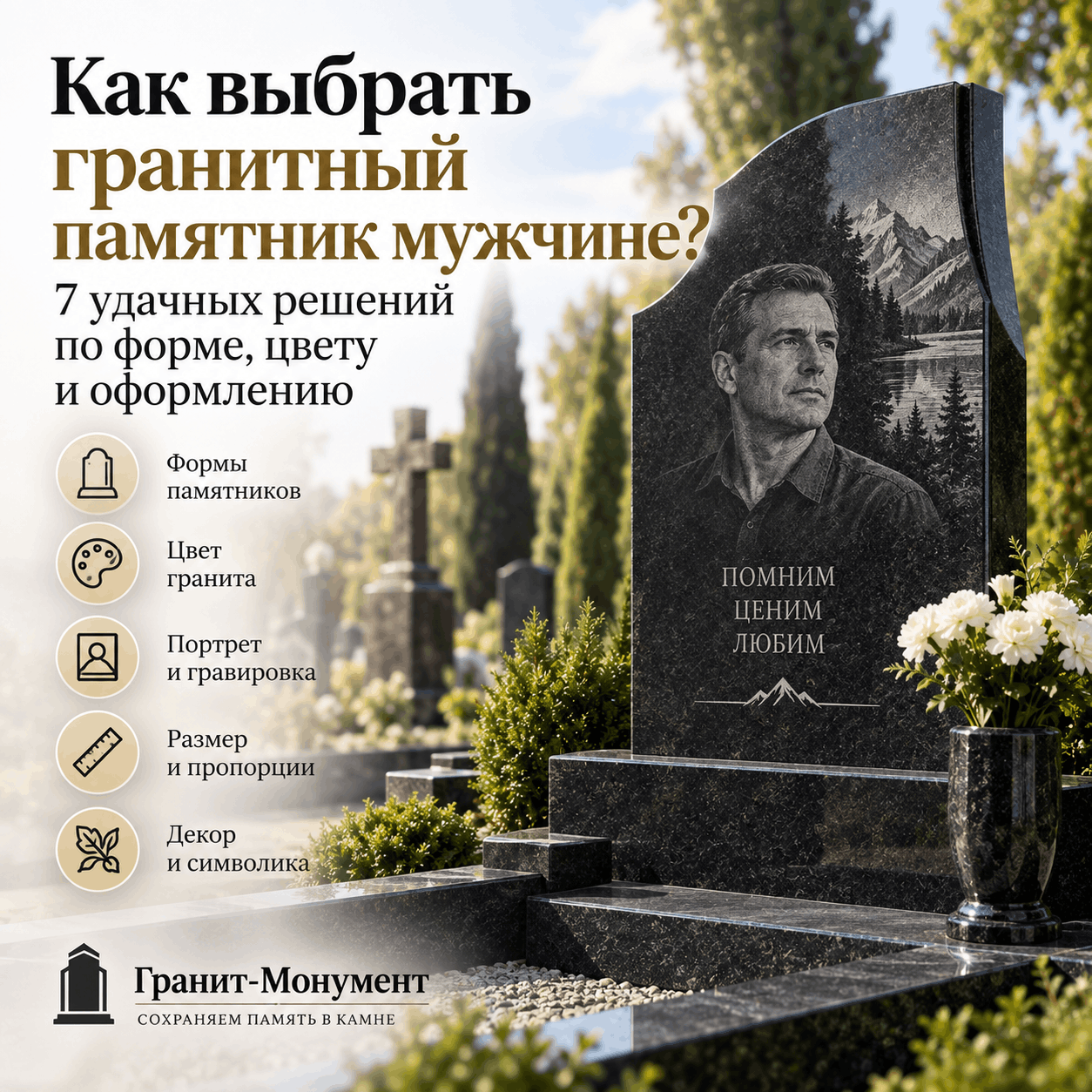 памятник для мужчины