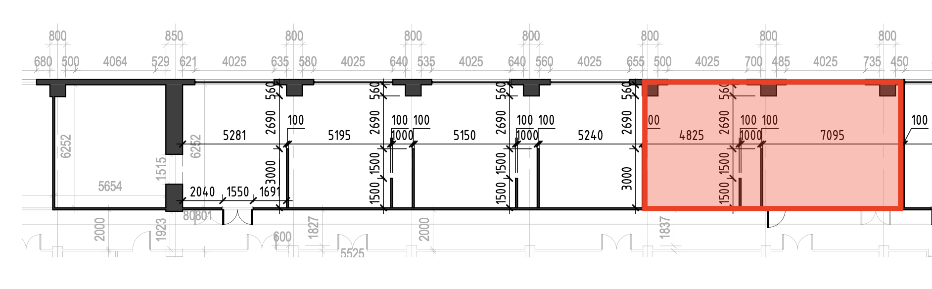 План варианта 2 — стенд №3 и циклорама, 85 м²