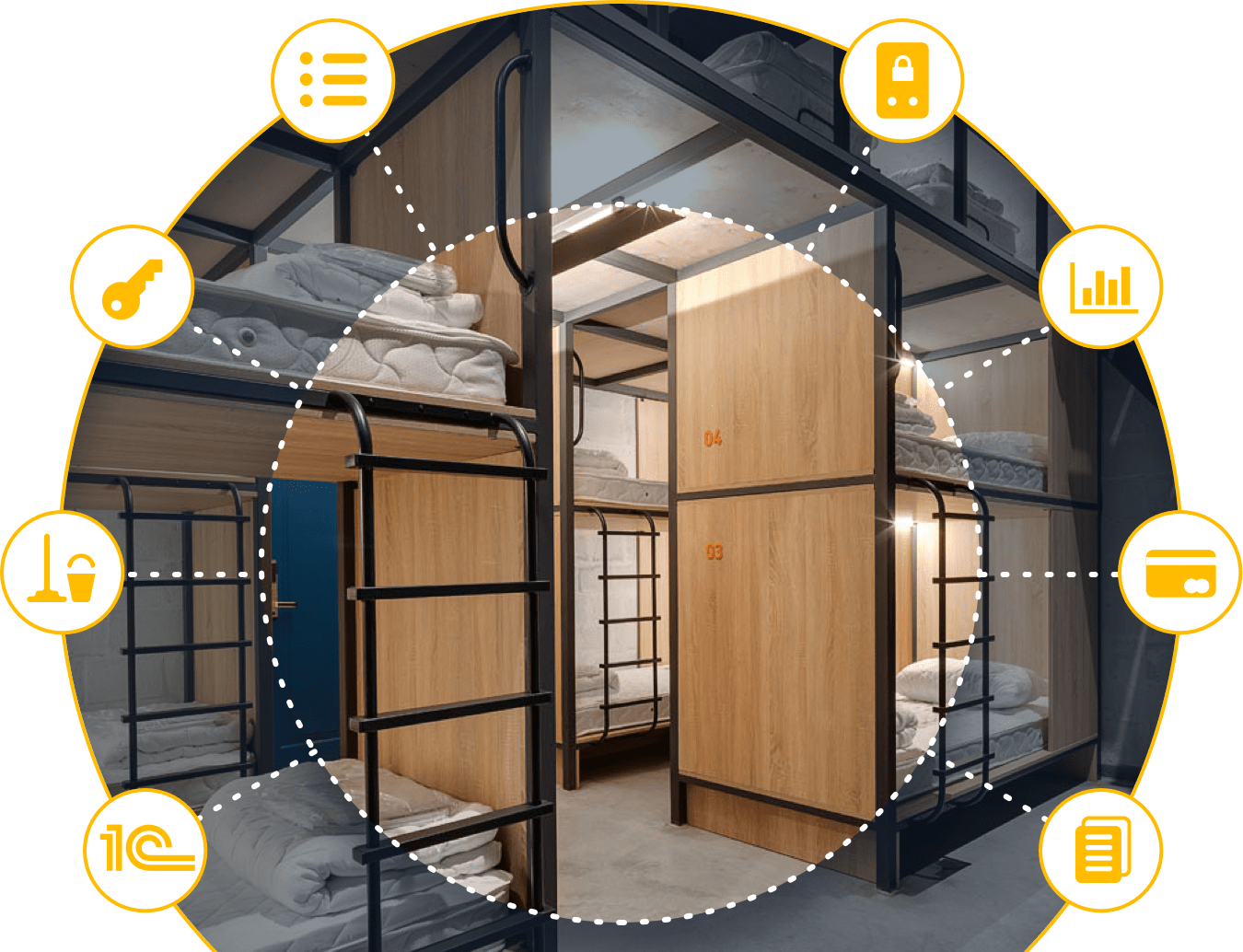 Облачная система управления хостелом или общежитием