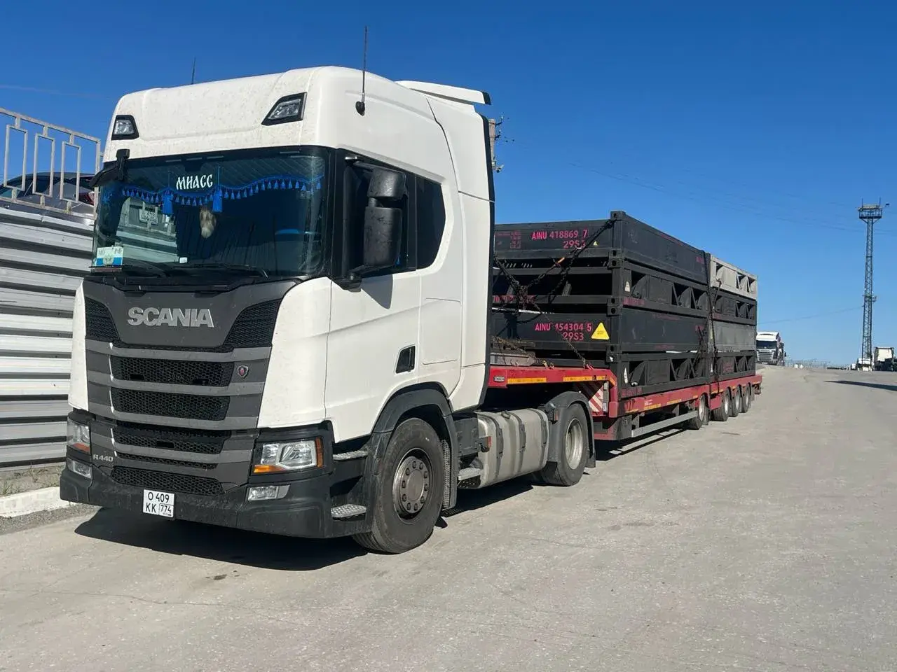 Scania с краном