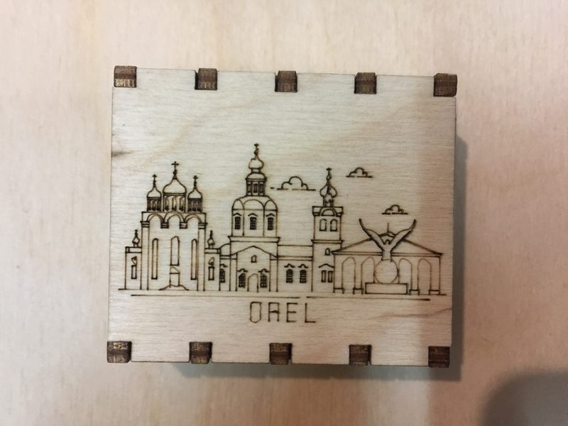 Спички сувенирные на магните города России - Орёл