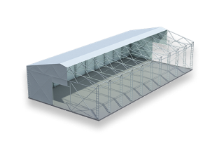 Конструкция стен и кровли здания на металлокаркасе