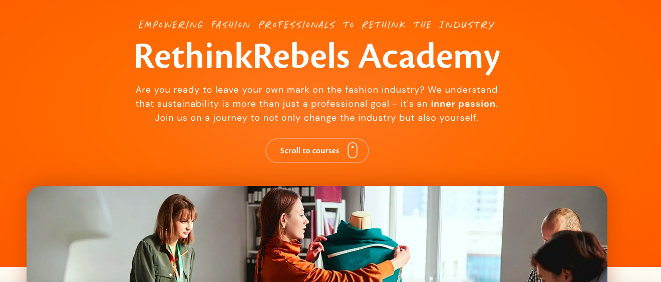 RethinkRebels Academy | Sustainability Management Courses in Fashion