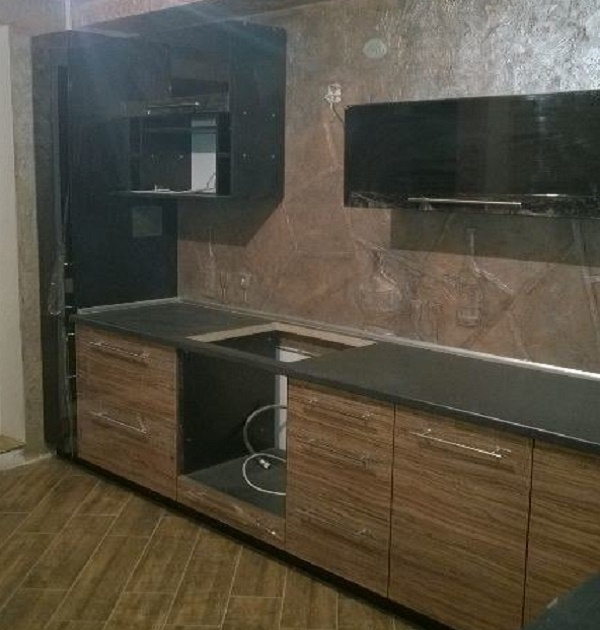 угловая пластиковая кухня заказать