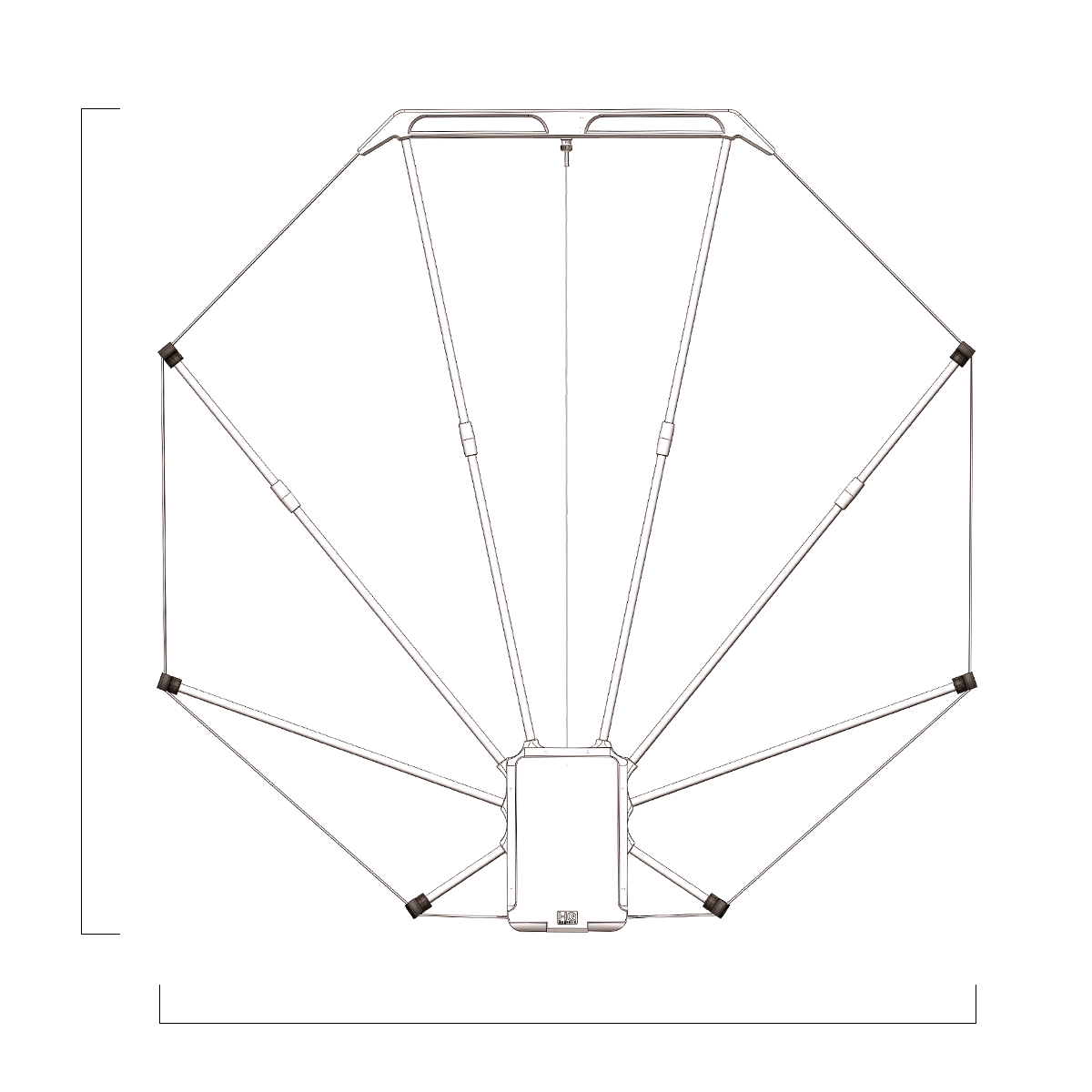 Антенна SPIDERLOOP A100 размеры