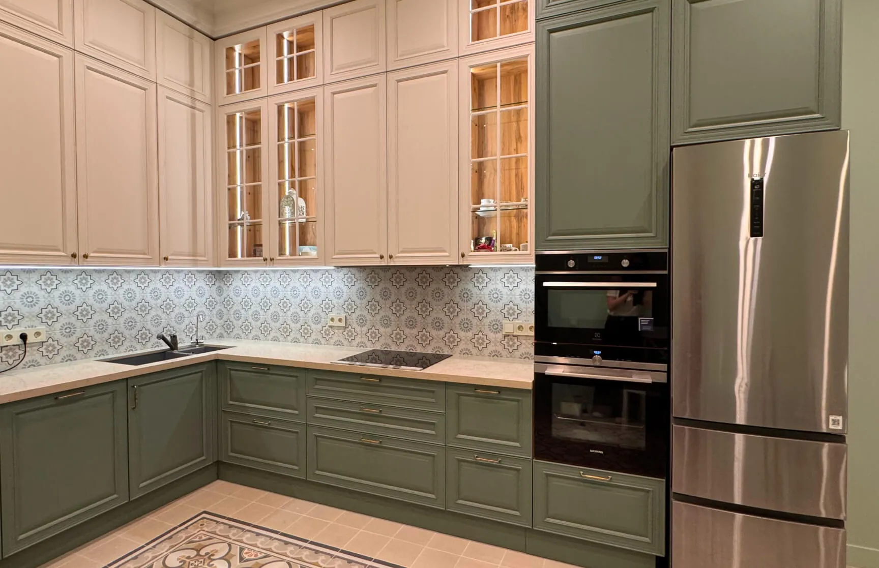 Кухня из массива дуба Аннет фото 1