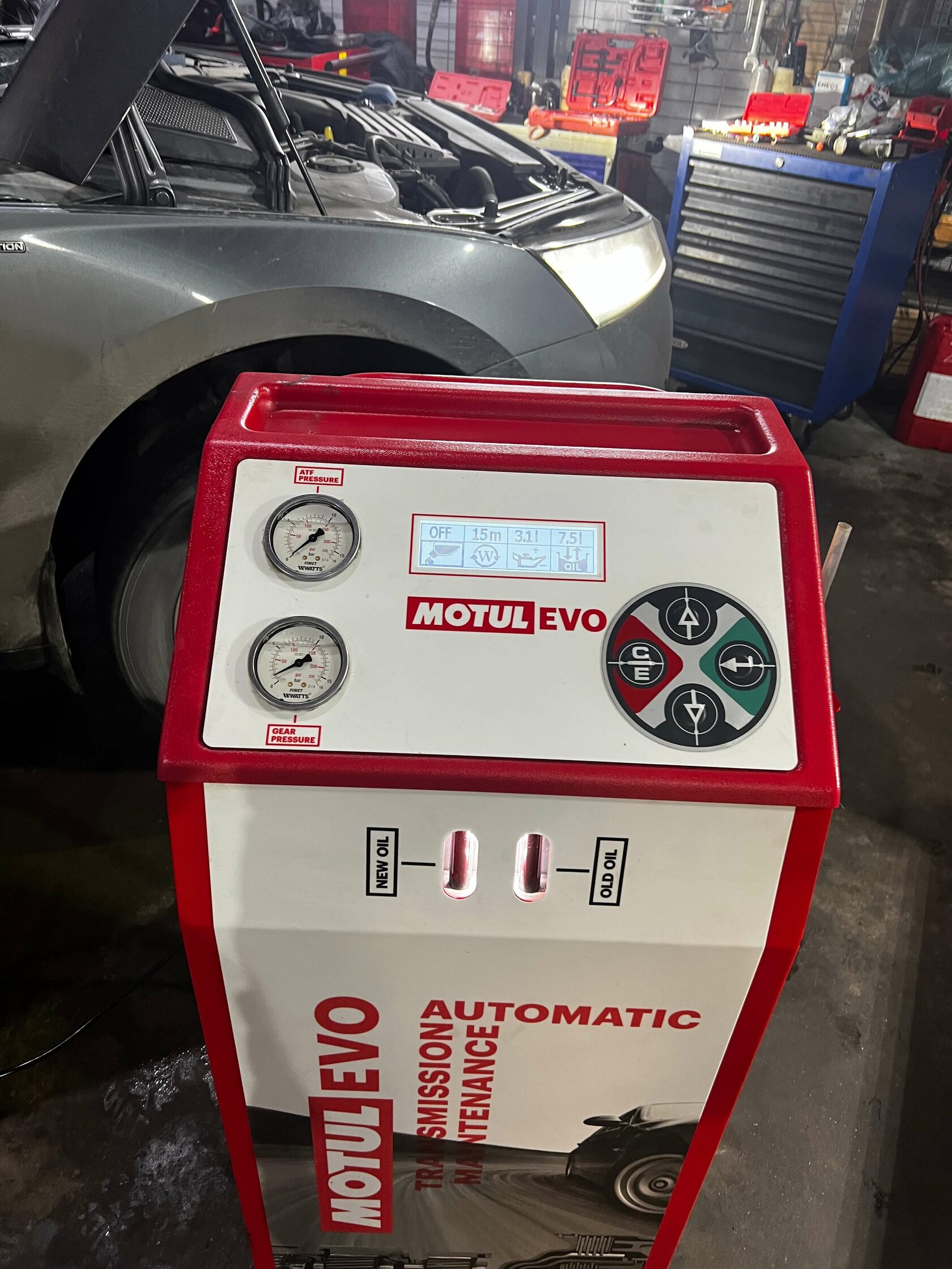 Результат аппаратной замены масла