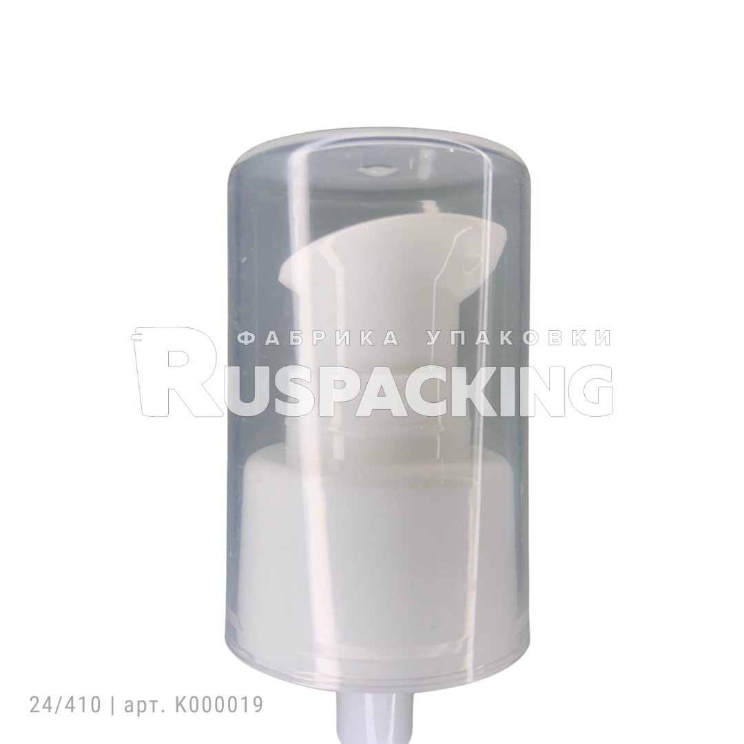 Купить дозатор для крема кнопочный, белый | Руспакинг