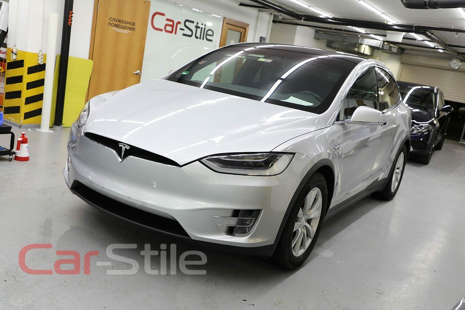 Бронирование кузова авто Tesla Model X матовой пленкой STEK