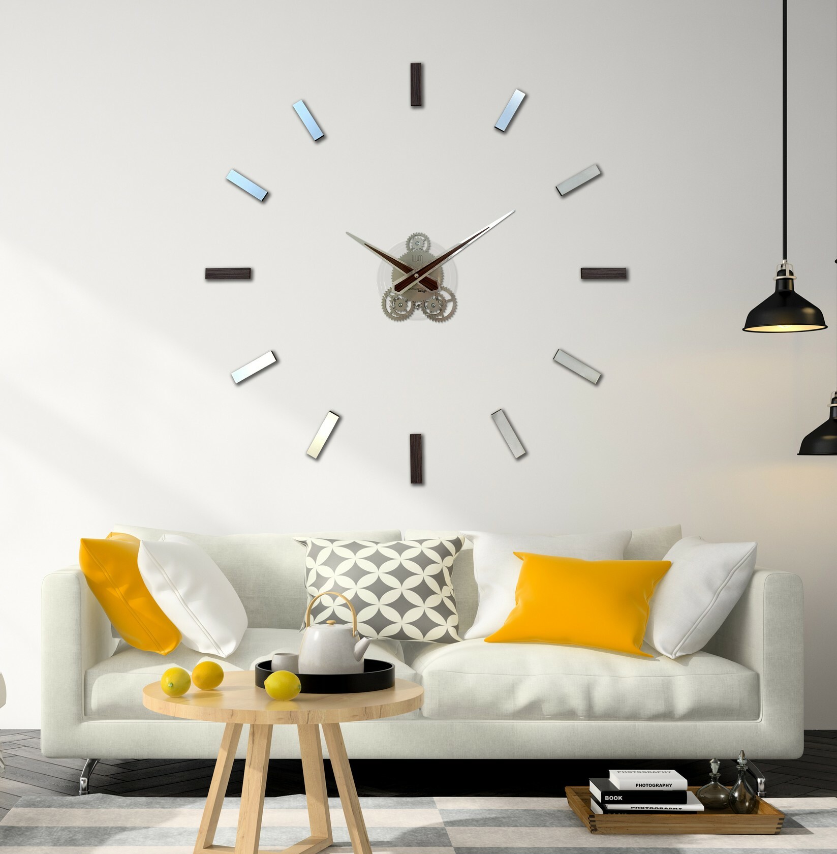 Дизайнерские настенные часы для гостиной