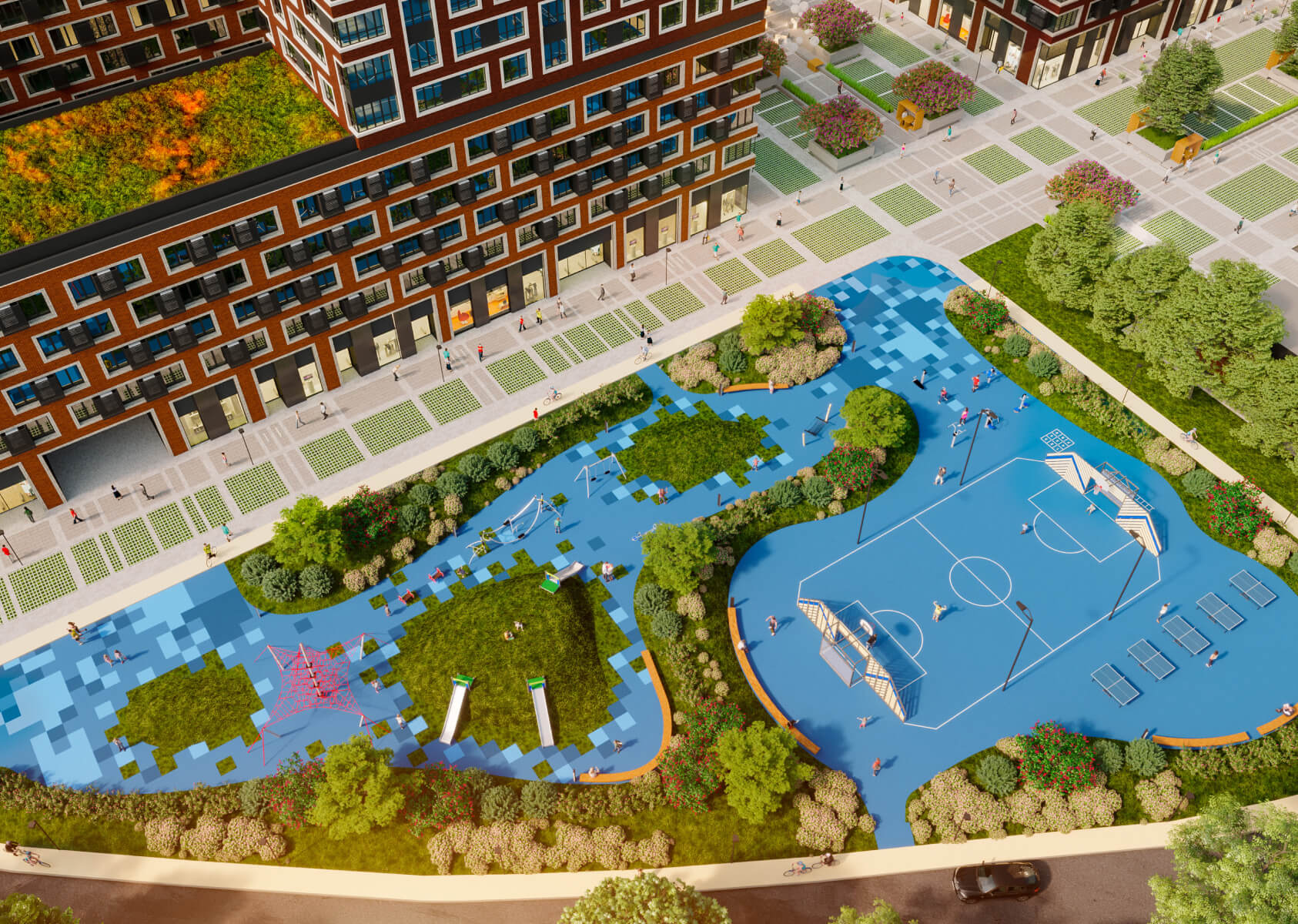 Проект архитектора Виктории Савиных - Двор для каждого