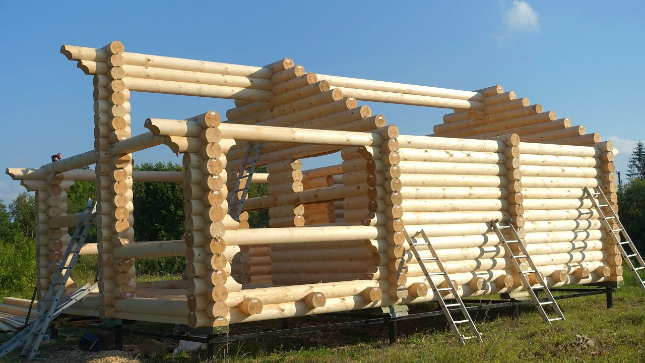 бревенчатый дом в Ленинградской области