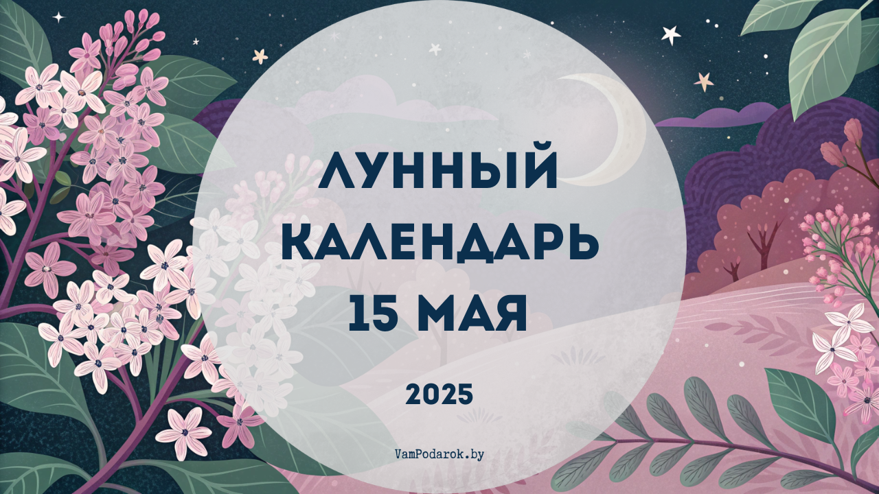 Лунный календарь на 15 мая 2025 года