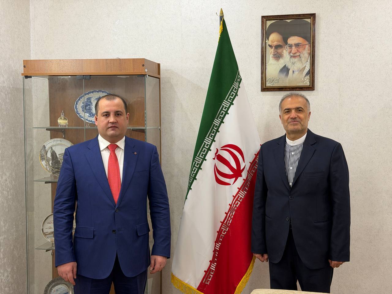 Президент МАЭПД Артур Хачатрян,Посол Ирана в России Казем Джалали