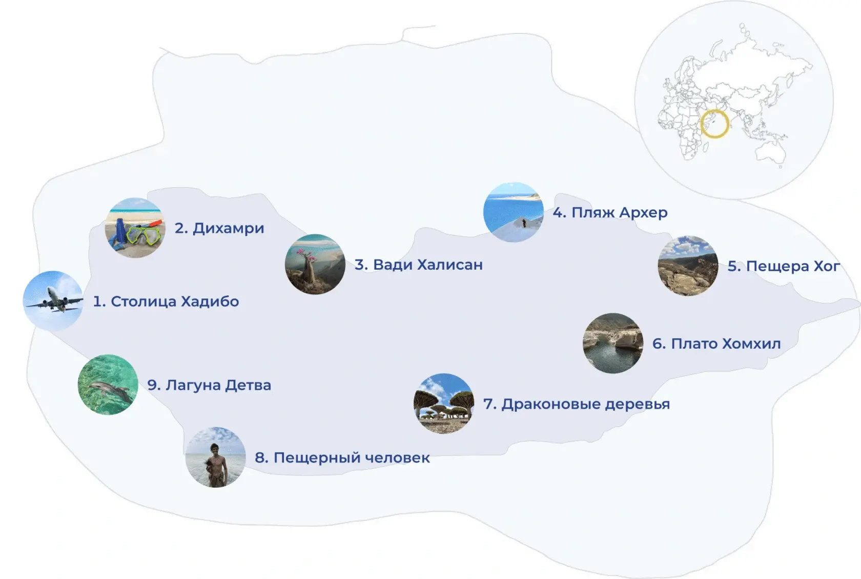 Карта путешествия в ЮАР 2024-2025 - Akuna Matata Trip