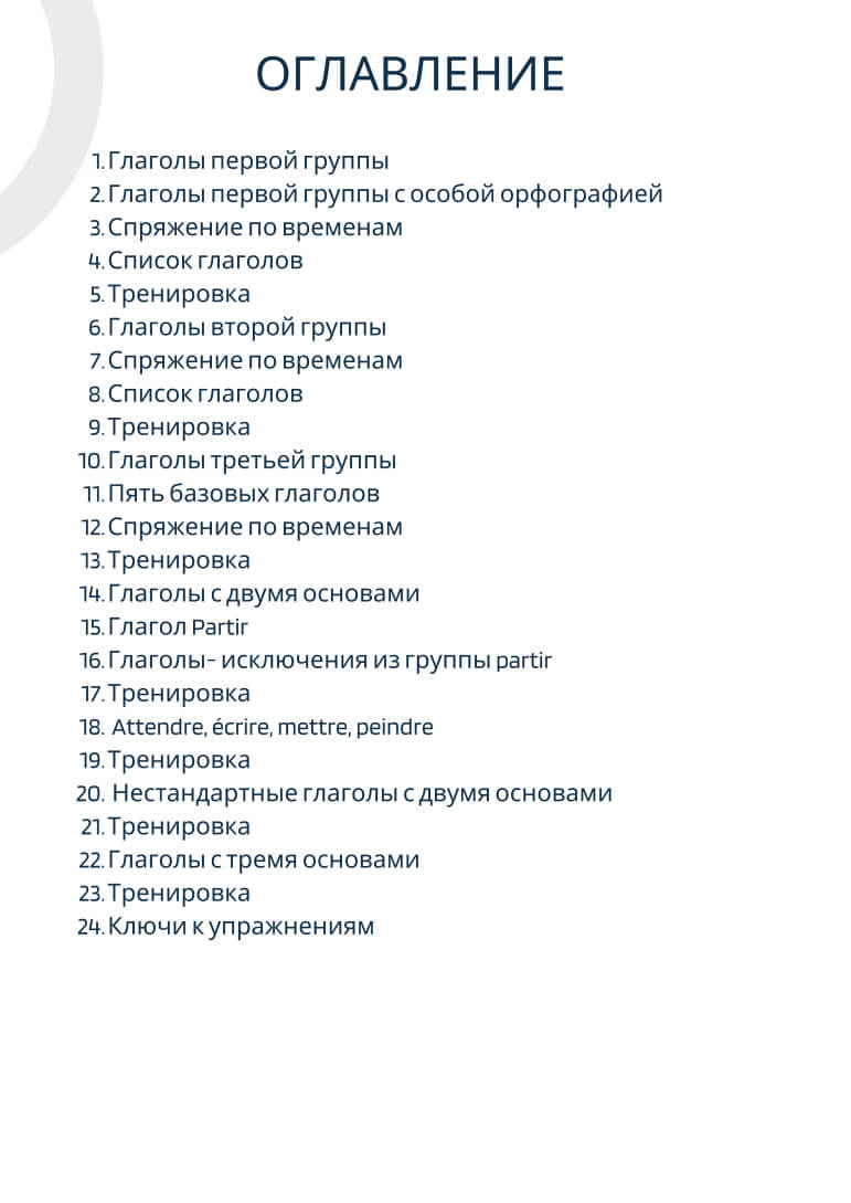 Гайд по 3 группам французских глаголов с тренировкой