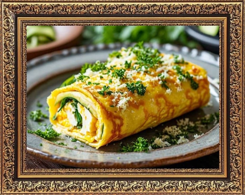 рулет из омлета с сыром рецепт