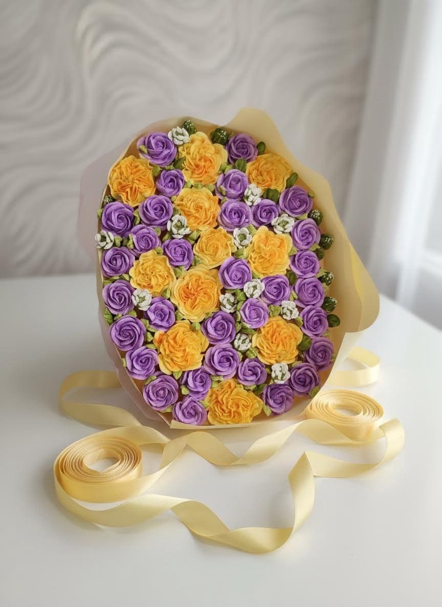 Букет из роз Остина, роз из зефира VIP №4 3