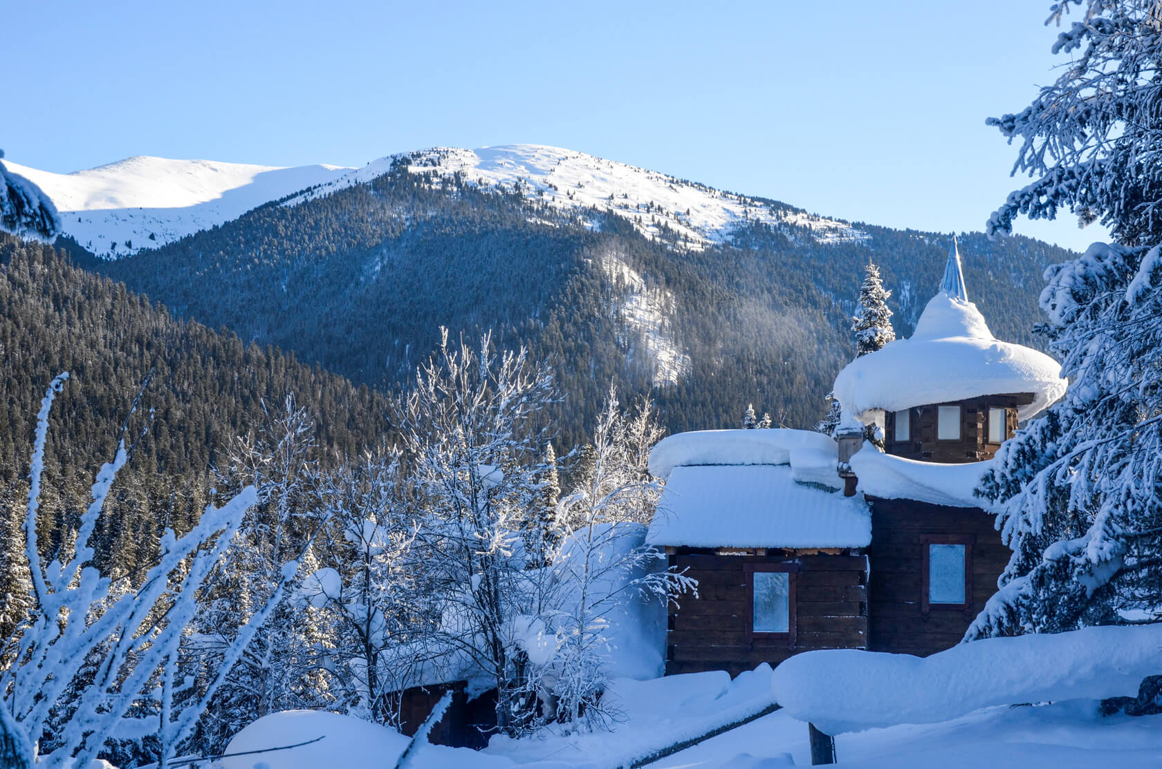 Лыжный поход Алтай - Хакасия, Ski-tur, фрирайд. К горячему источнику.