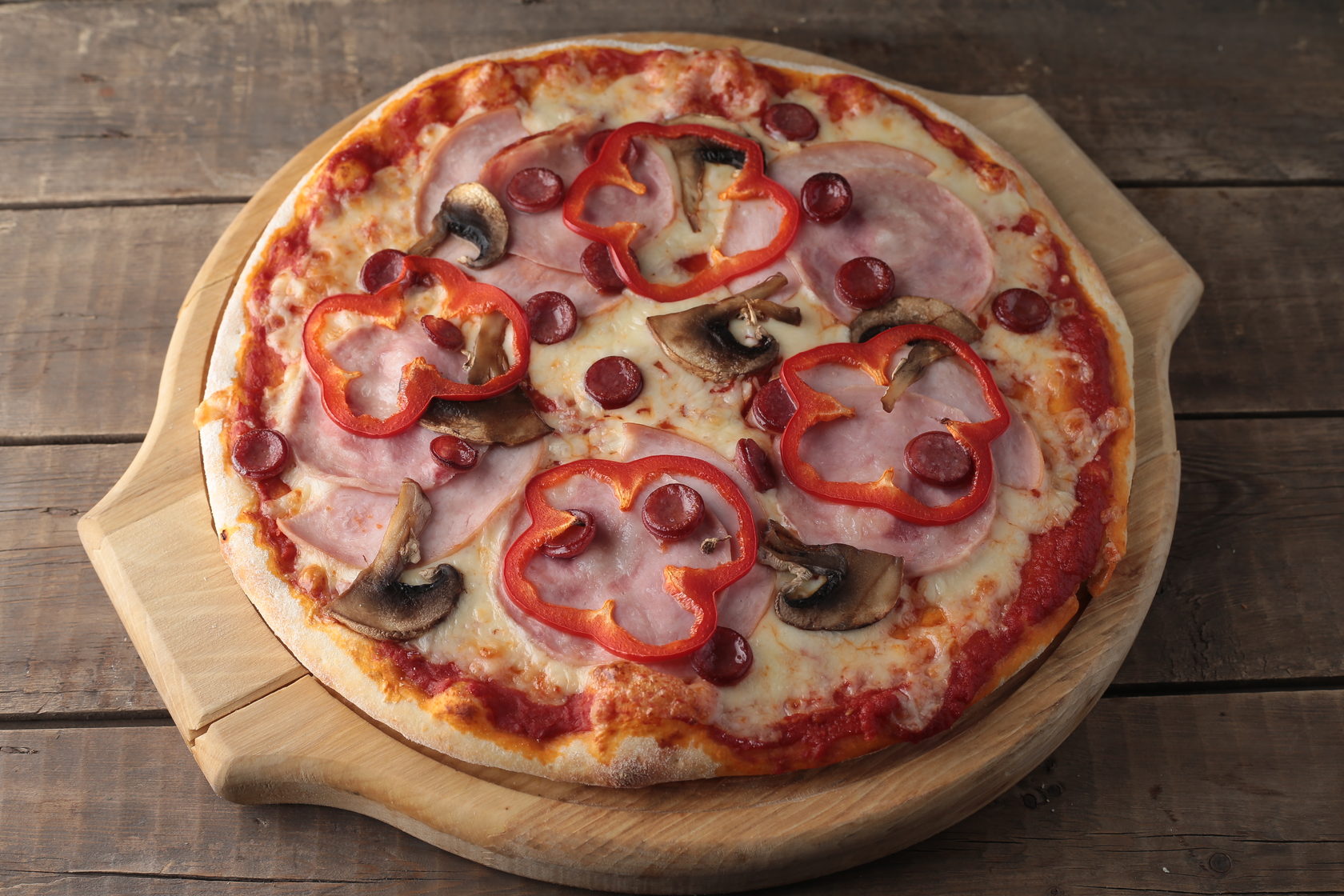 рецепт домашней пиццы с колбасой сыром и шампиньонами фото 117