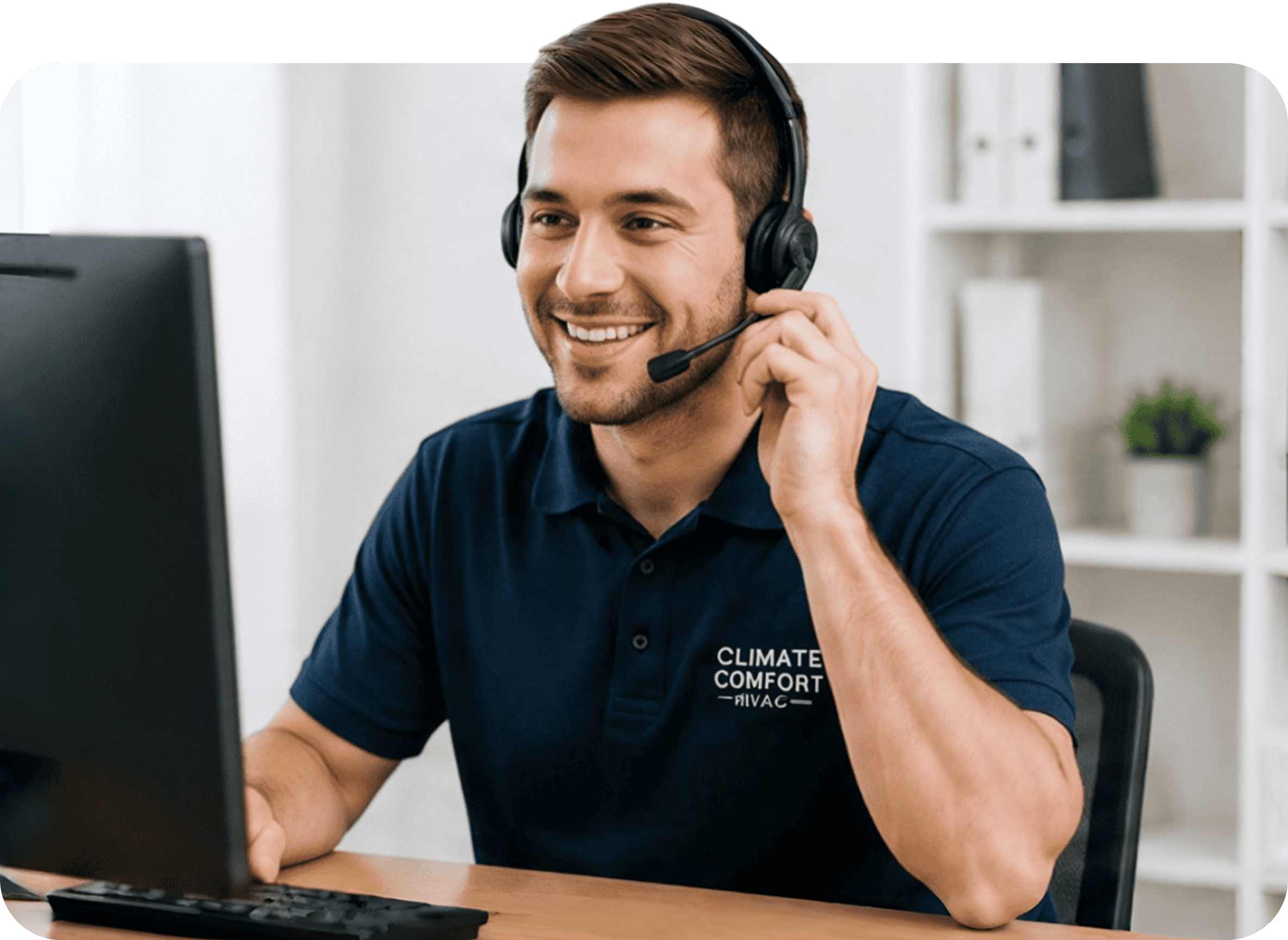 Manager on a phone call
