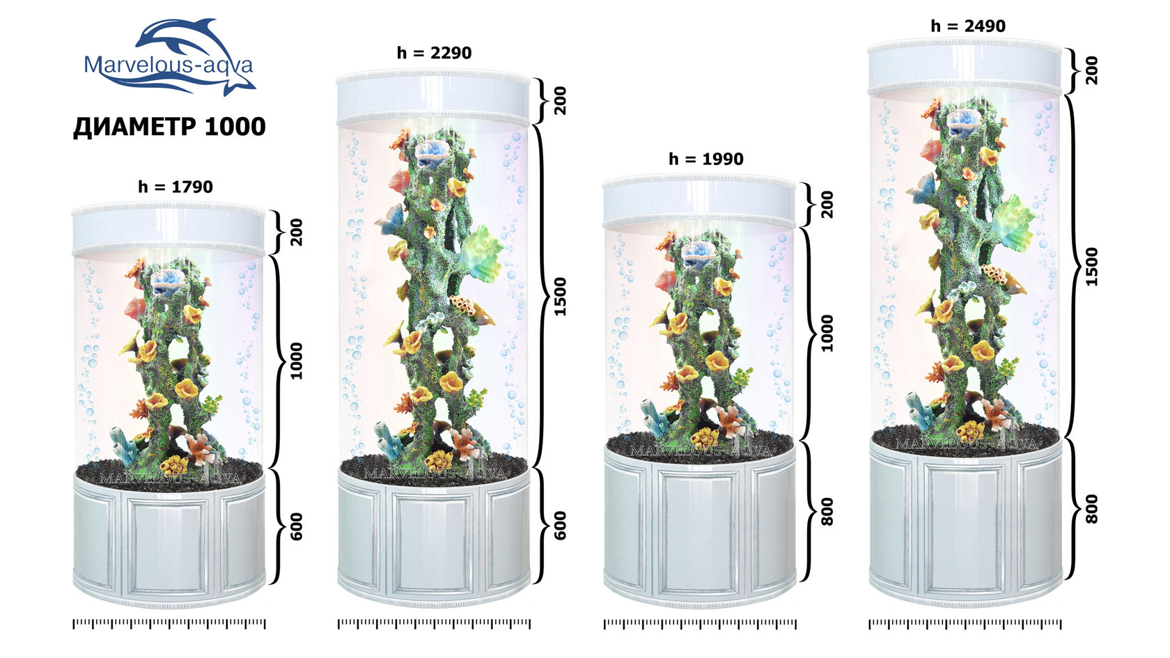 Аквариумы 1600-5000 литров