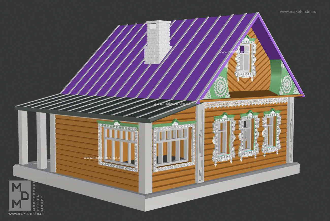 макет этнодеревни
