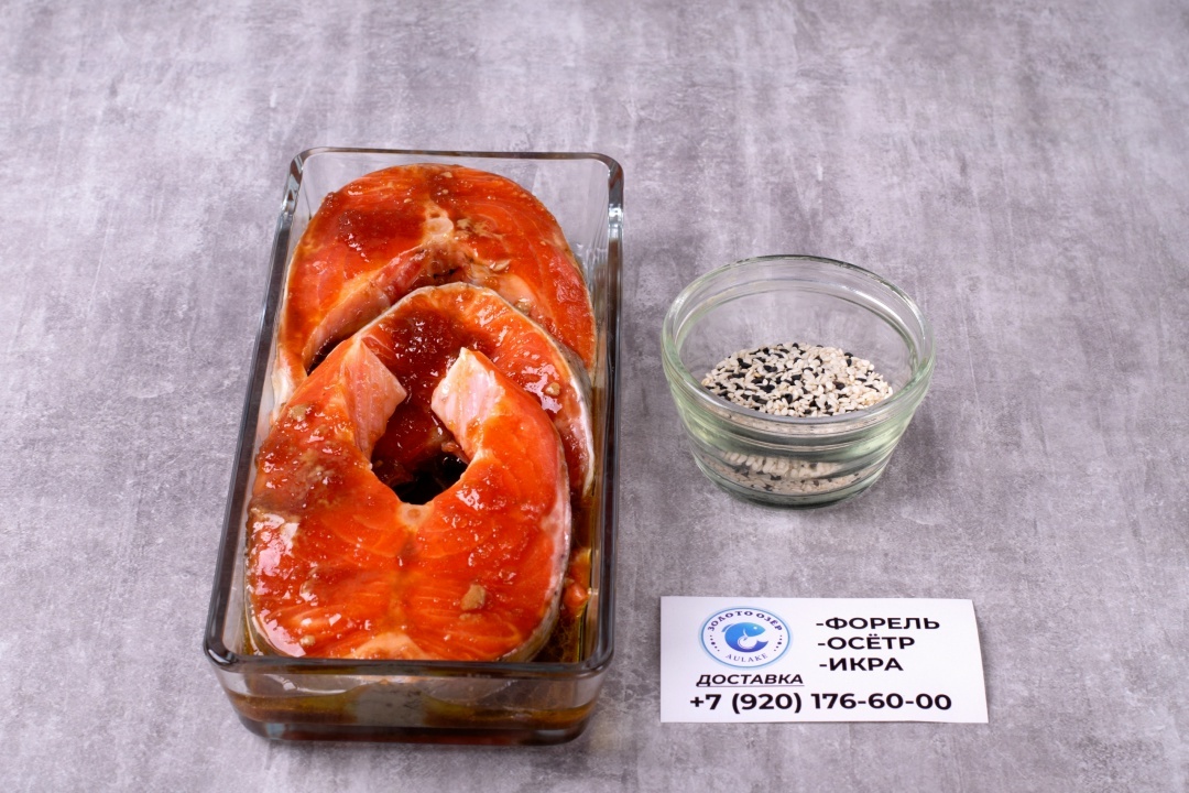 Стейки форели в кунжутной панировке, изображение №2