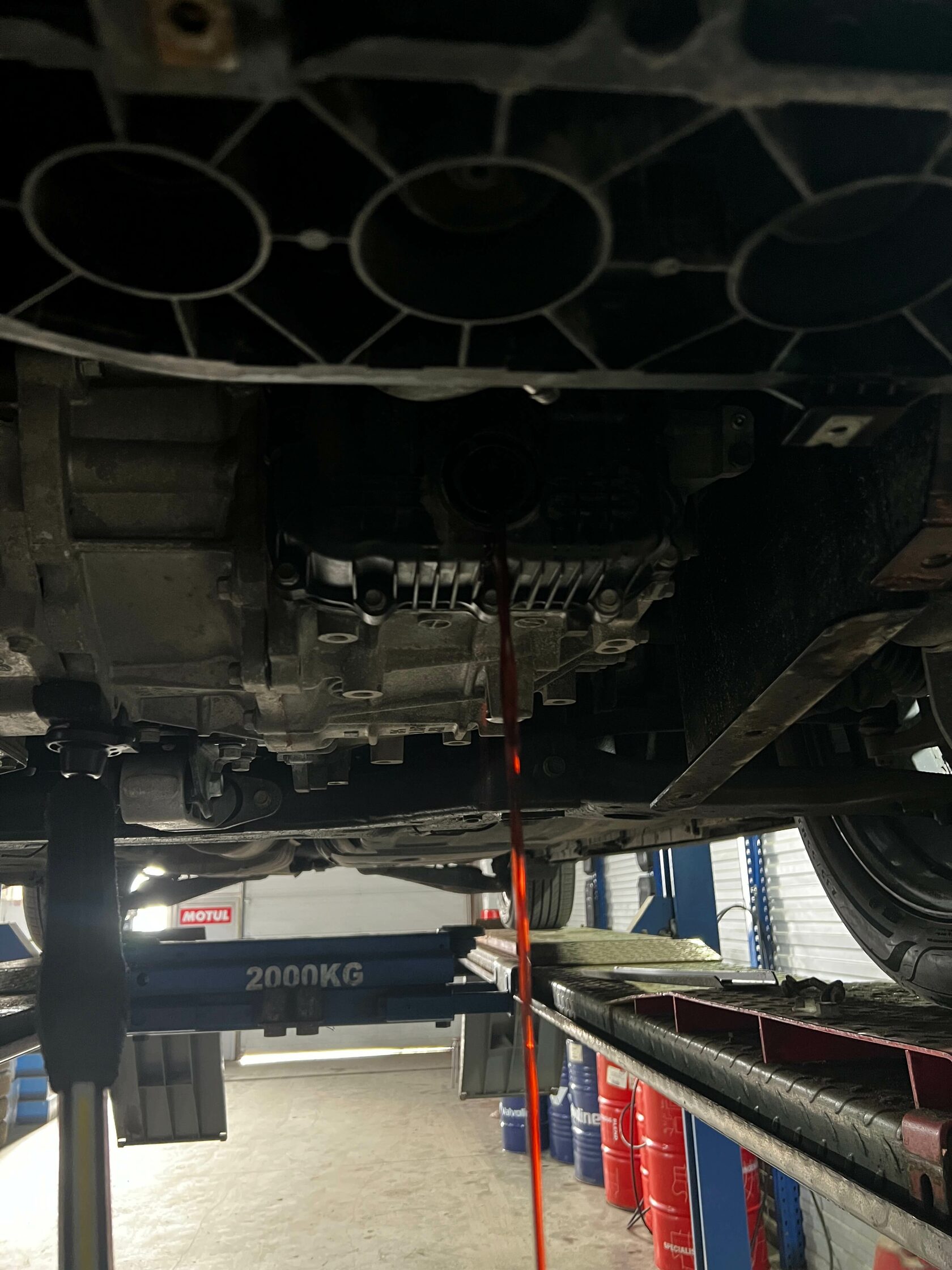 Выставление уровня масла Kia