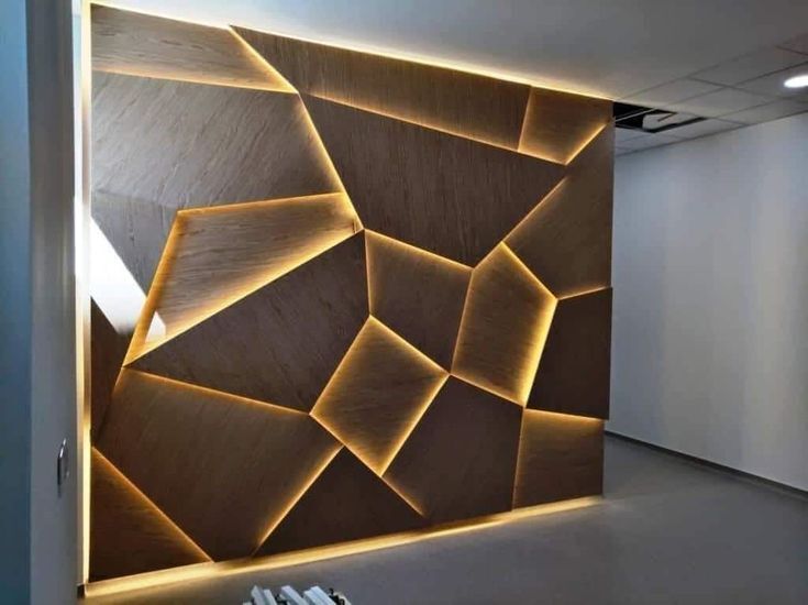 Стеновая панель 3D в интерьере
