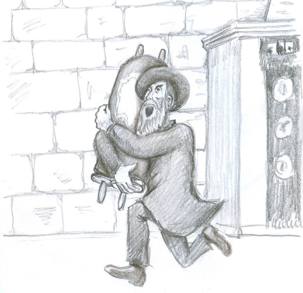 Радость Торы в праздник Симхат Тора (иллюстрация Йосифа Лихтарева)