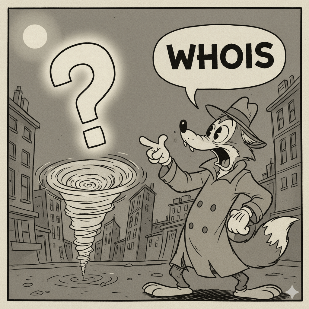 Диснеевский персонаж спрашивает Whois