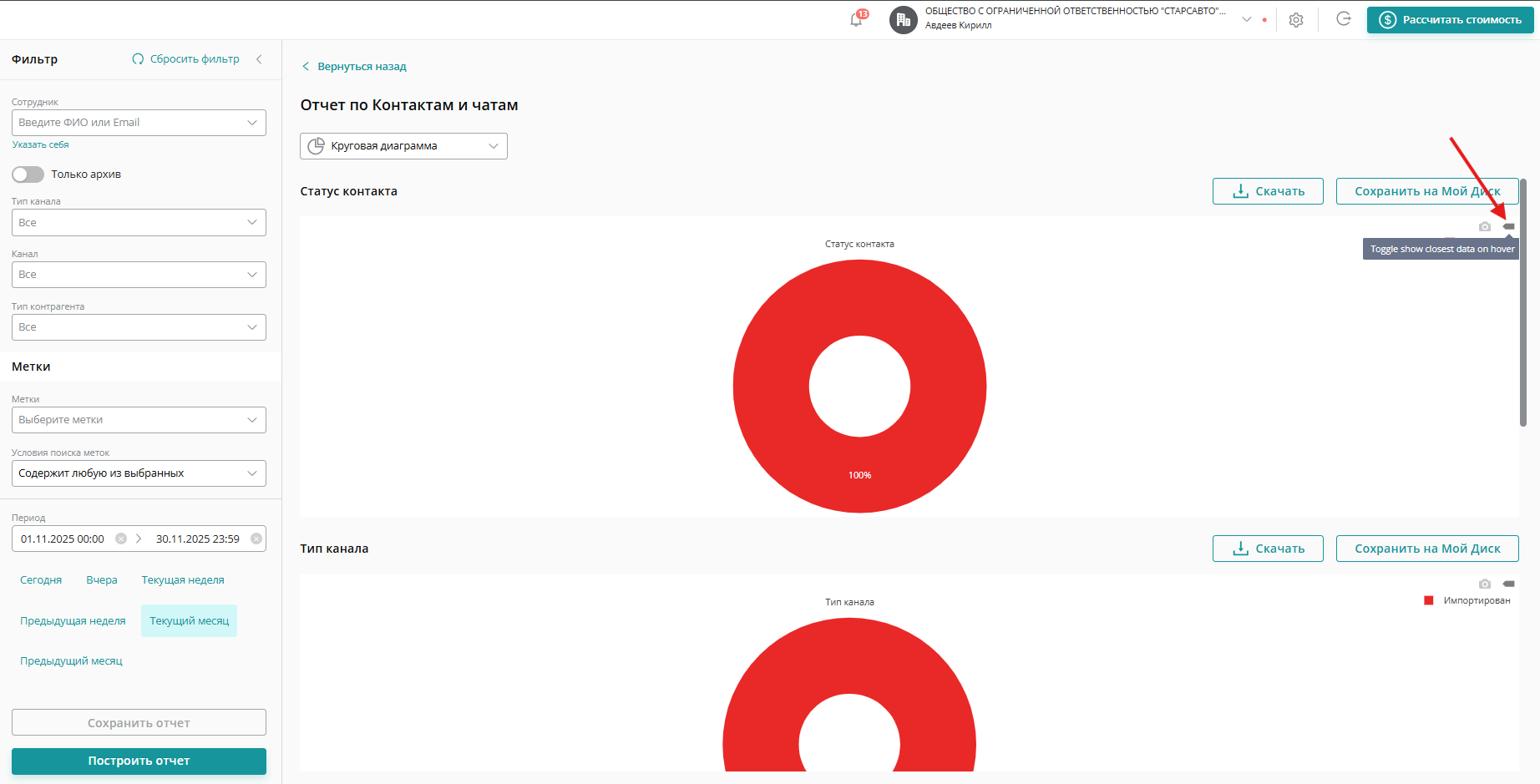 Показывать ближайшие данные при наведении