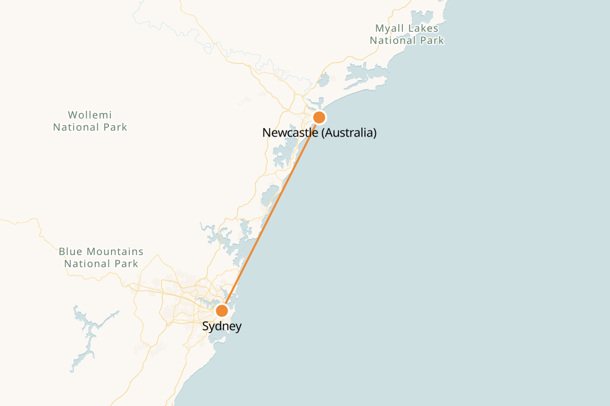 Newcastle to Sydney Train Tickets & Schedule Australia Trains