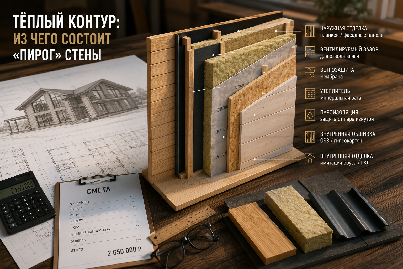 Утепление каркасного дома для зимнего проживания в ЛО