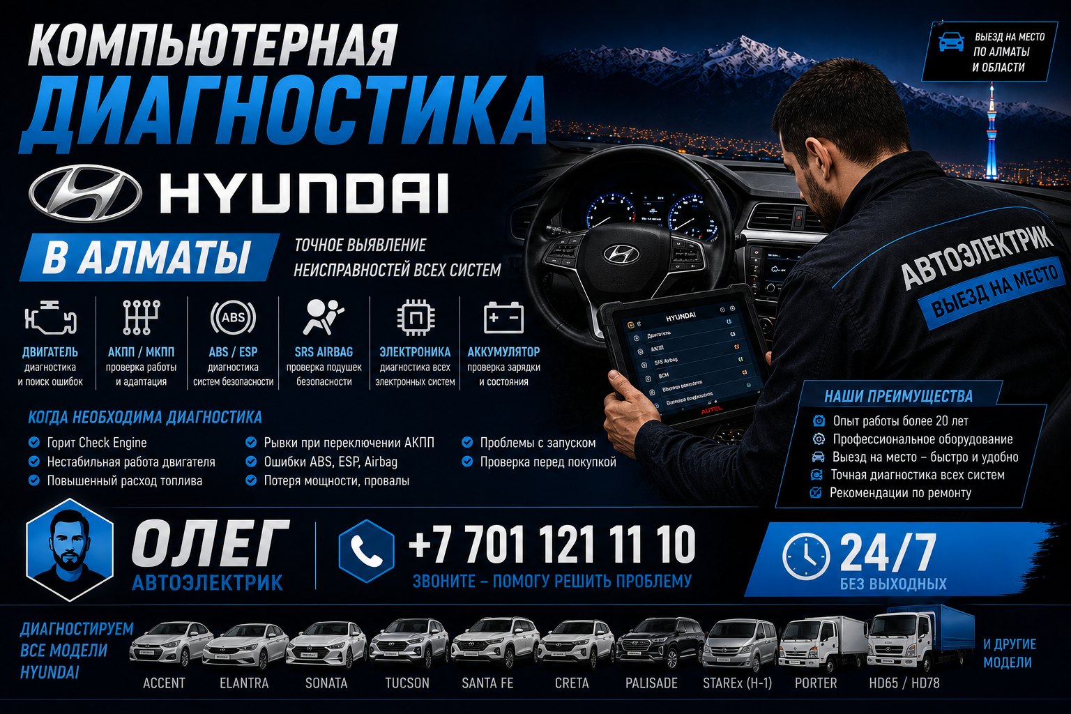 Компьютерная диагностика Hyundai