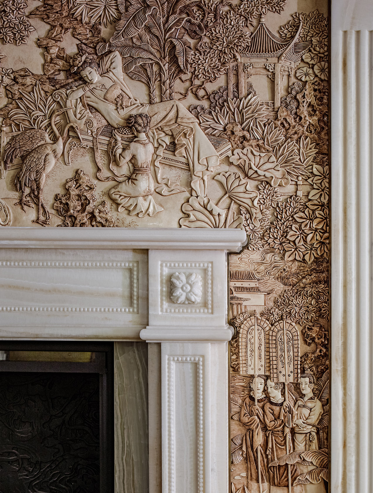 Элитный камин в японском стиле \"Сады Киото\"