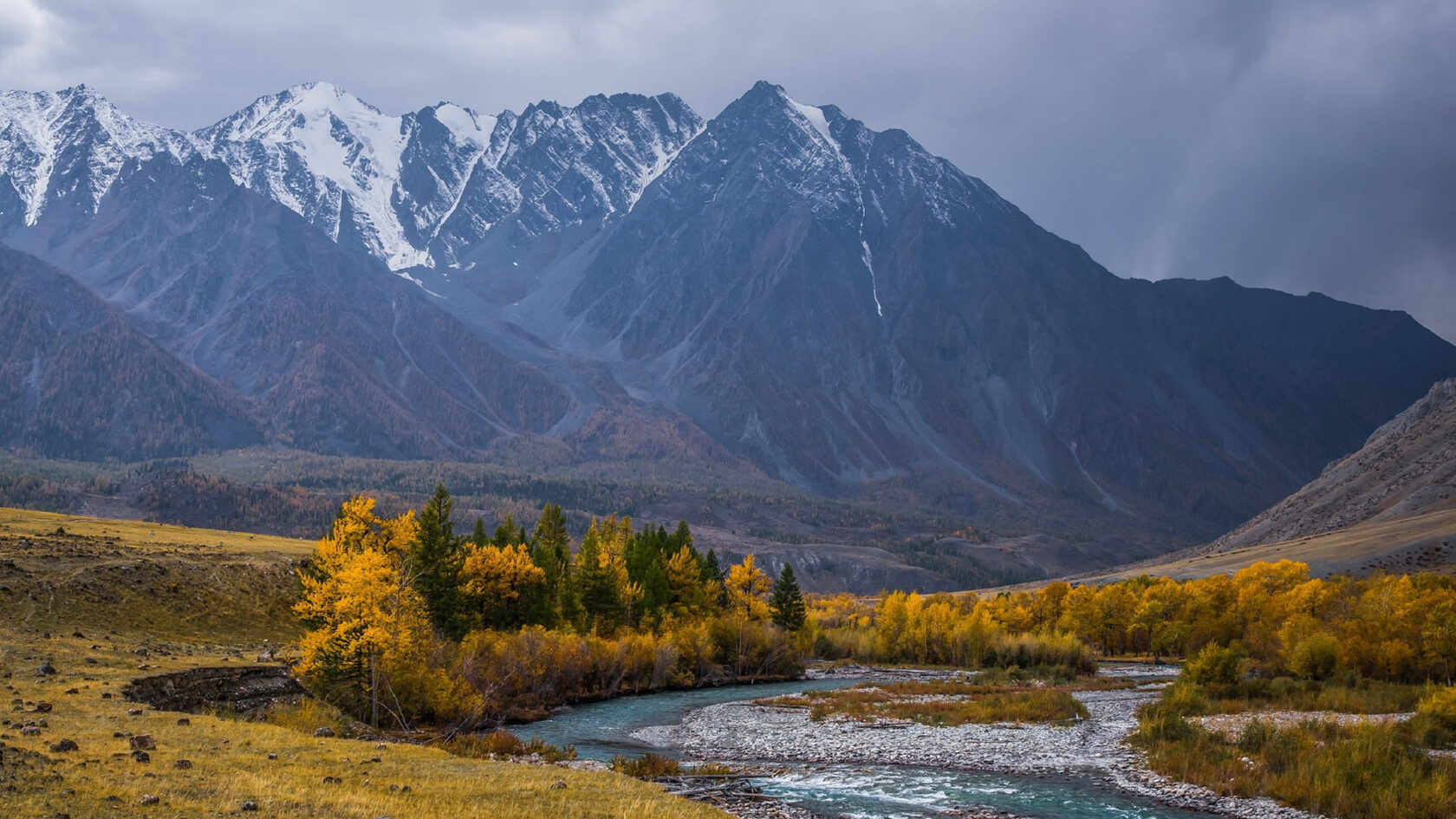 Горный Алтай осенью река