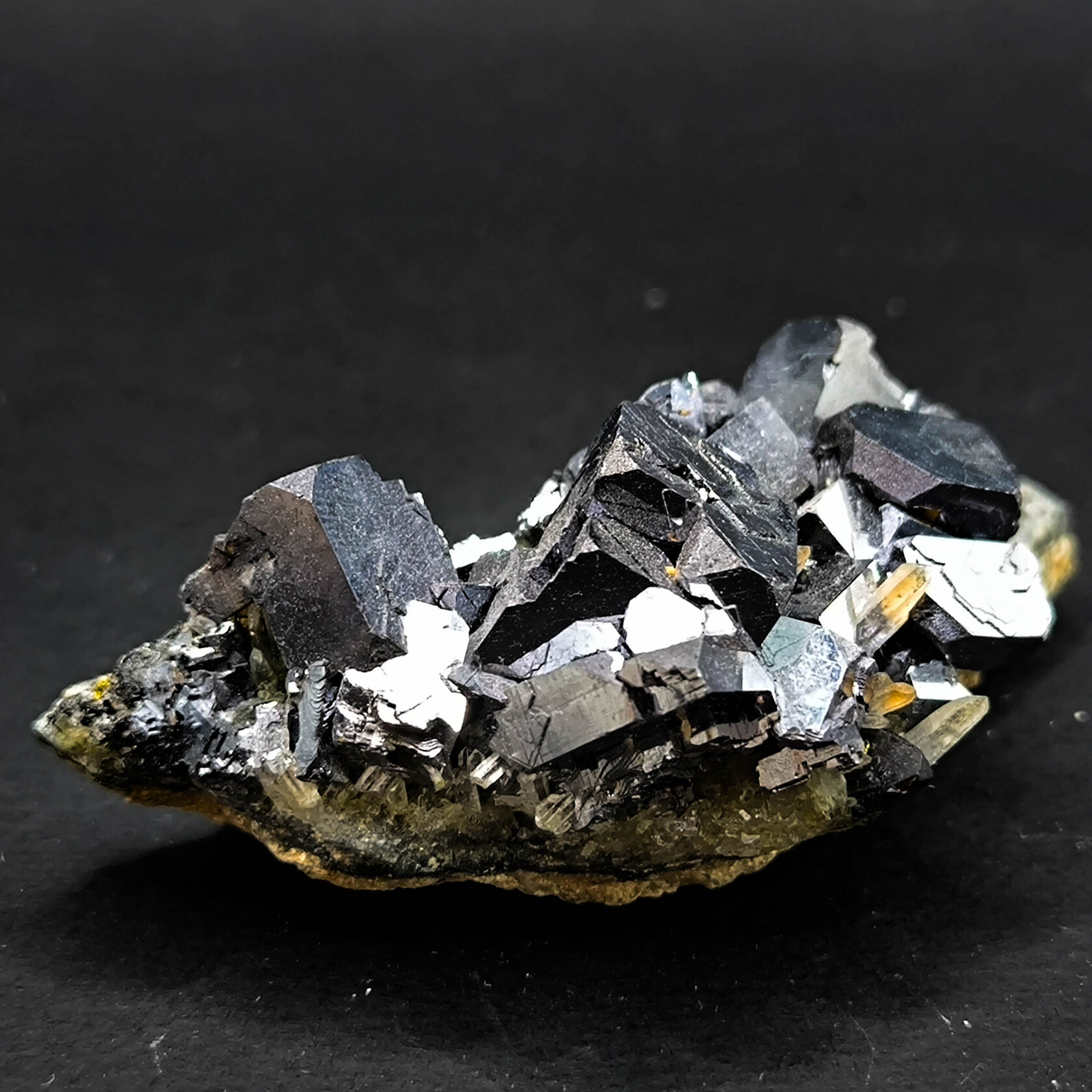 Galena with metallic luster