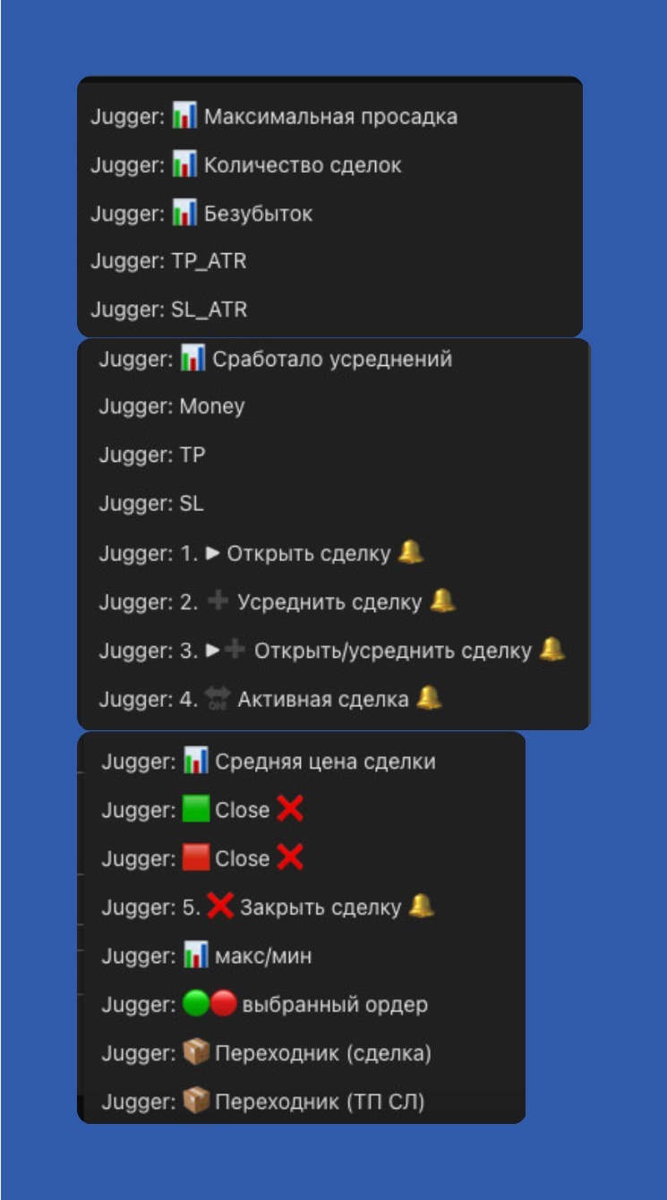 Список выходных данных