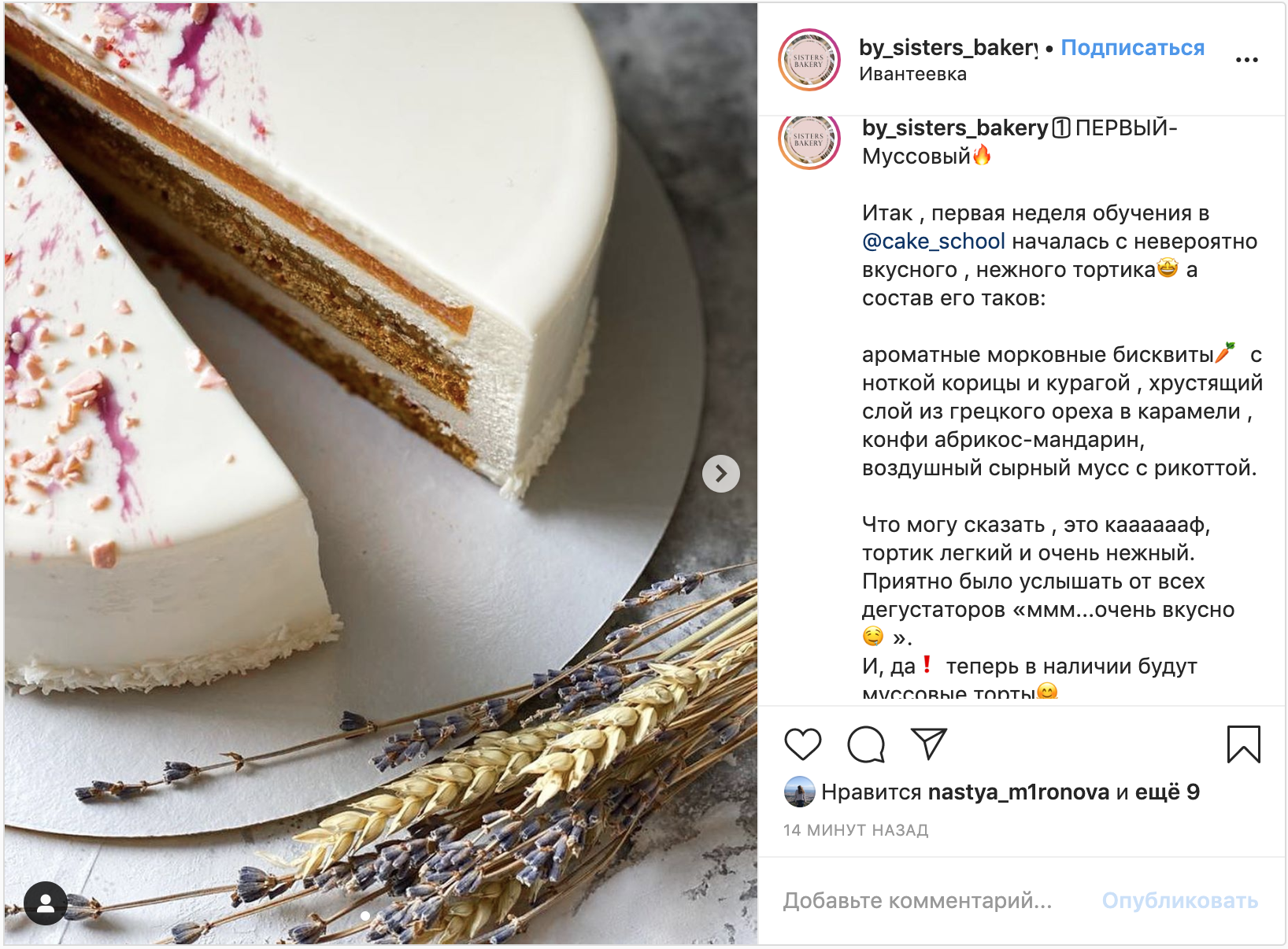 Из чего состоит муссовый торт схема