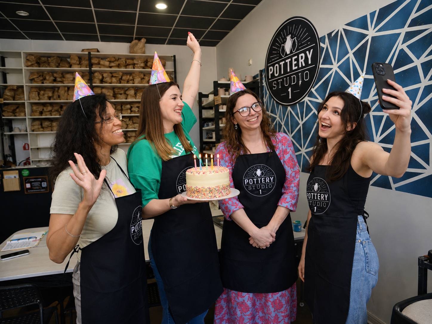 Pottery birthday party in Austin