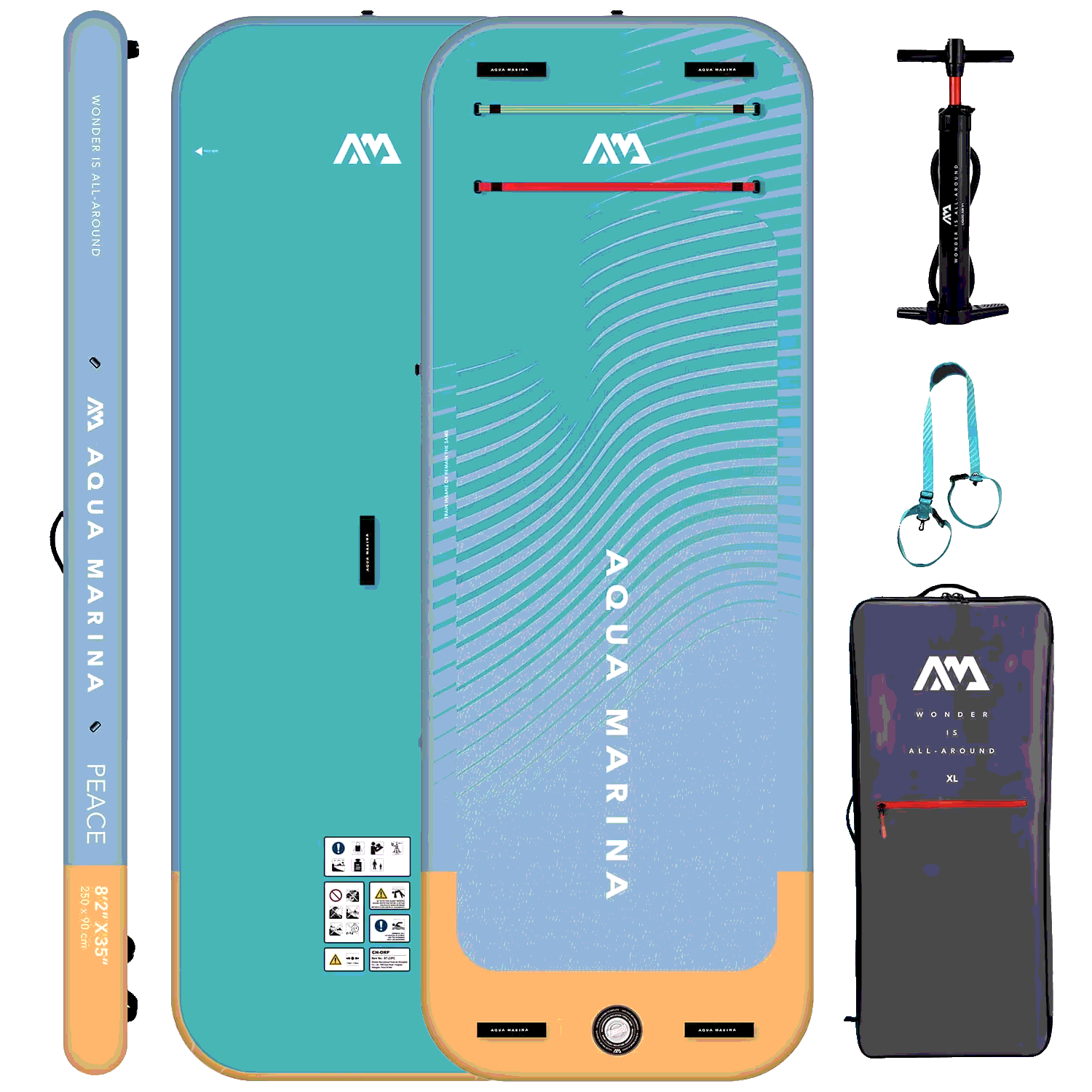 Aqua Marina Peace 8.2 — компактный йога-сапборд